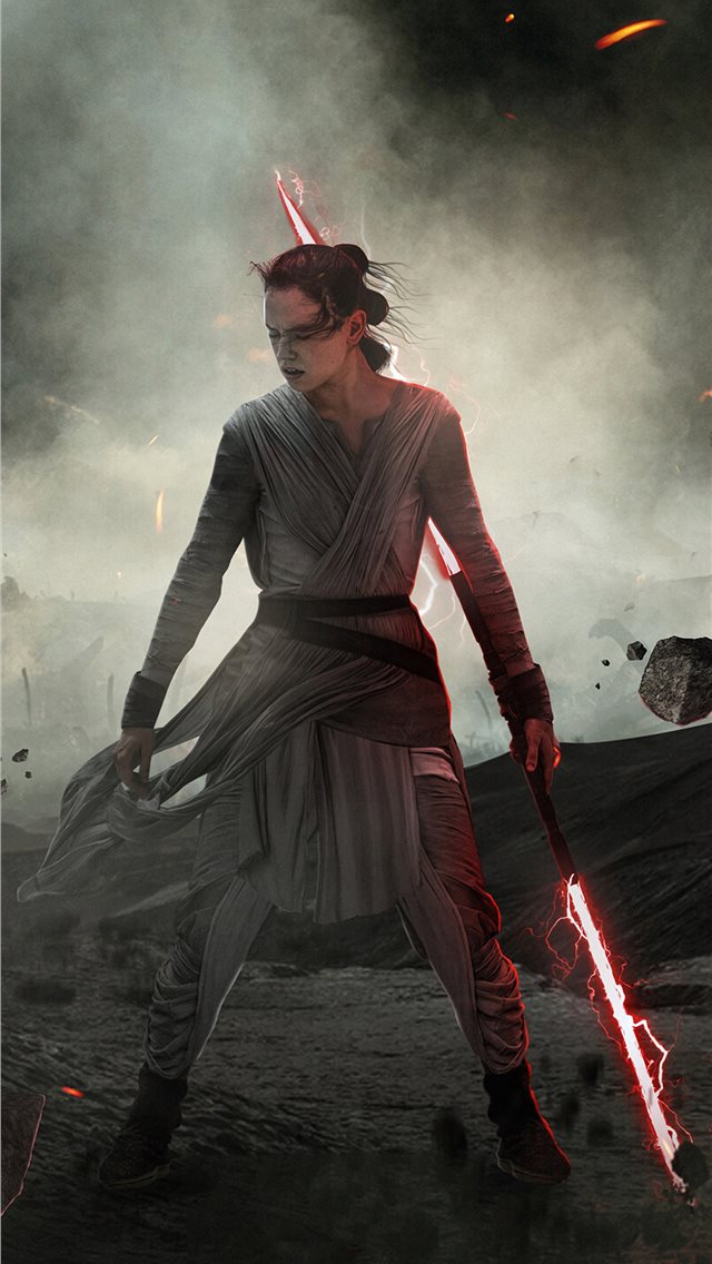 Dark Rey Star Wars The Rise Of Skywalker Iphone Wallpaper - Star Wars Rise Of Skywalker Rey - HD Wallpaper 