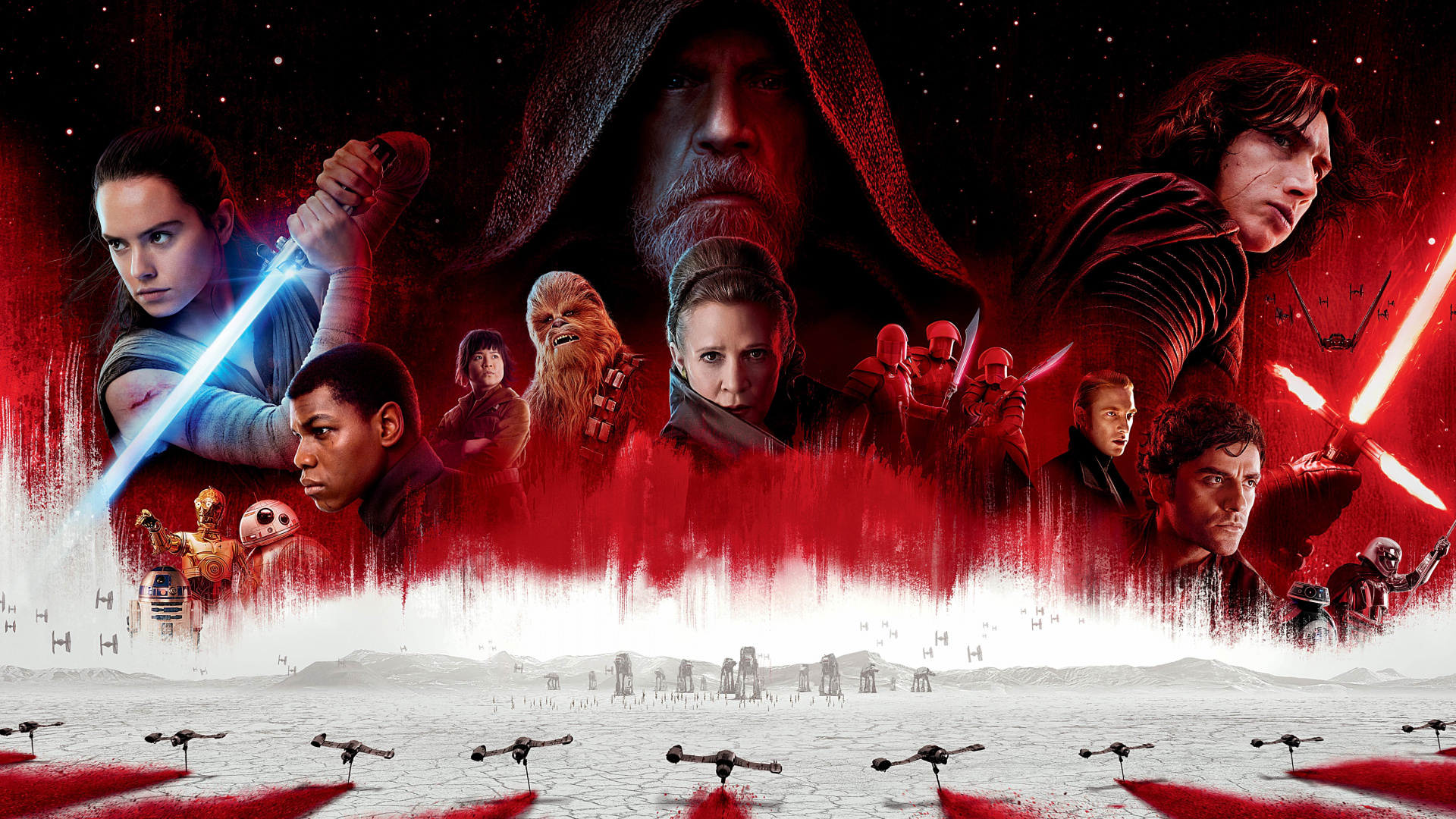 The Last Jedi, Movie, Poster, 2017, Wallpaper - Star Wars The Last Jedi - HD Wallpaper 