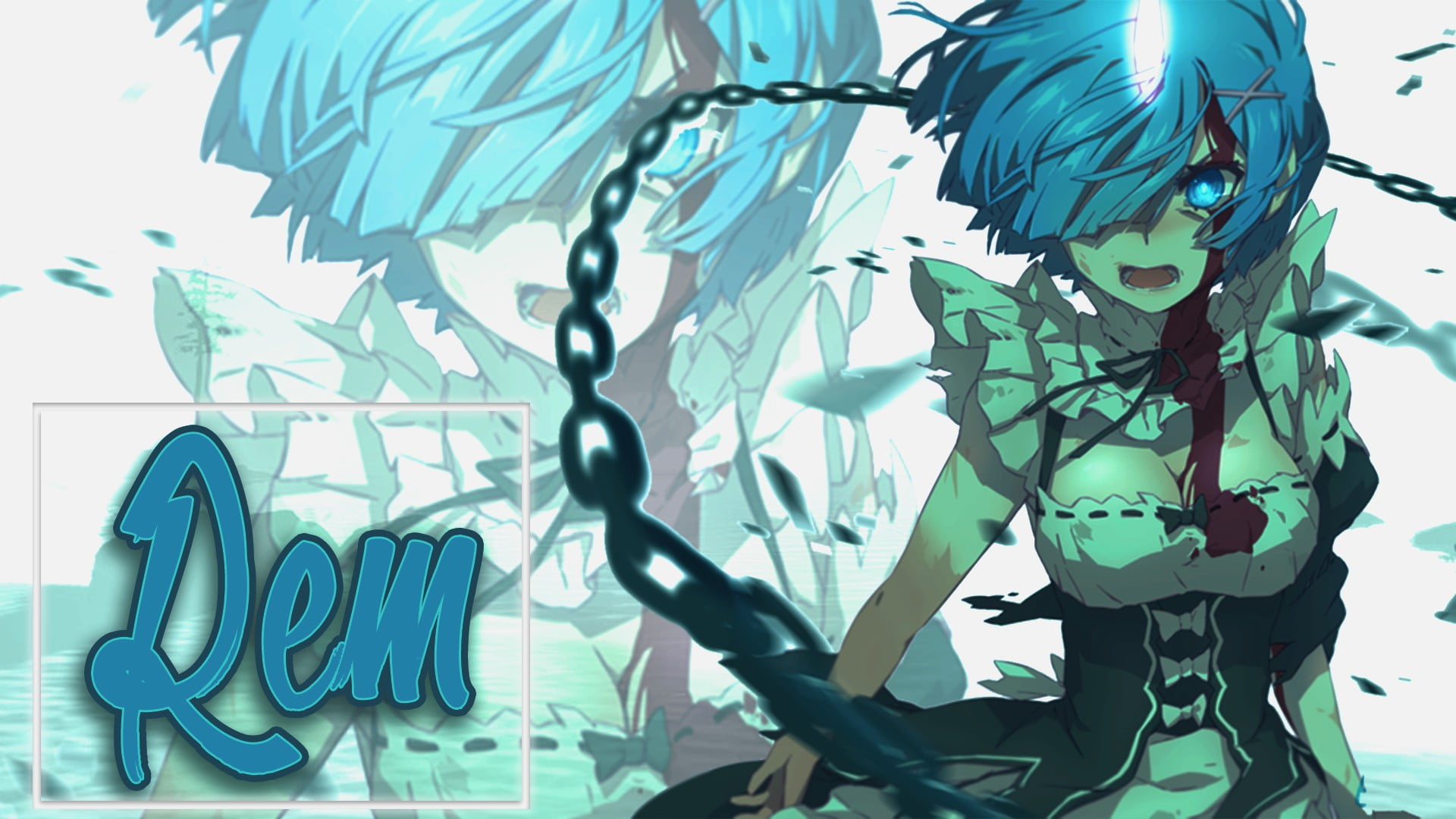 Re Zero Emilia Vs Rem - HD Wallpaper 