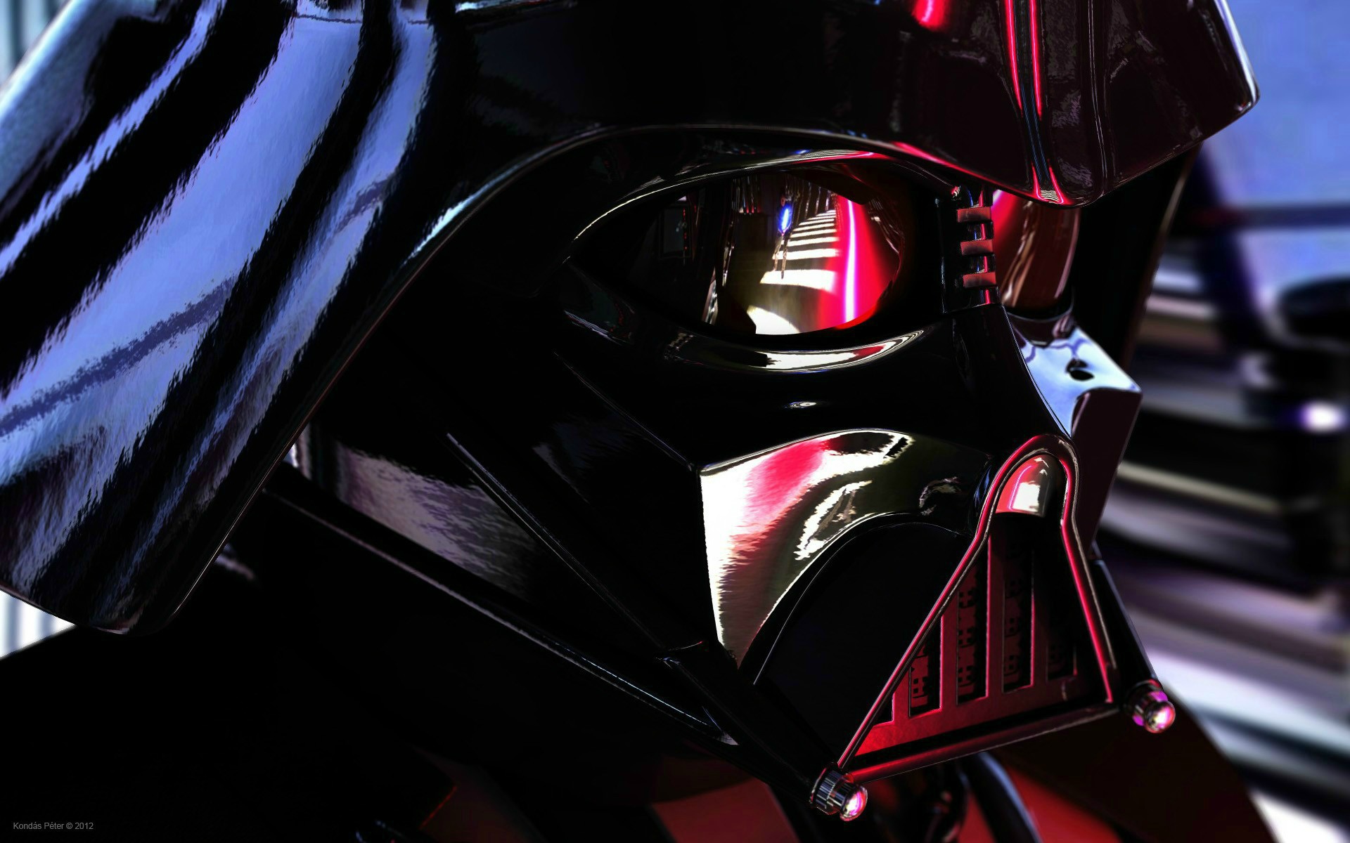Darth Vader Reflection - HD Wallpaper 