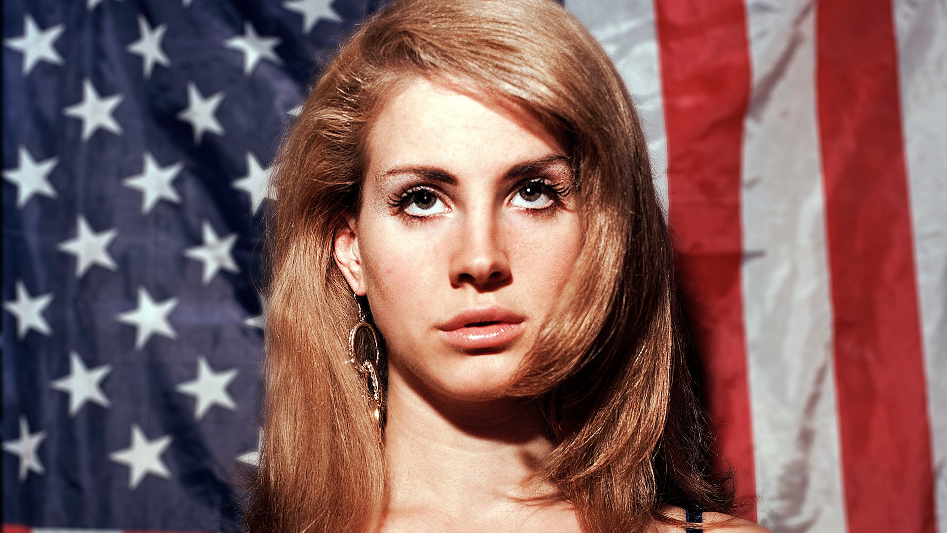 Lana Del Rey American Flag - HD Wallpaper 