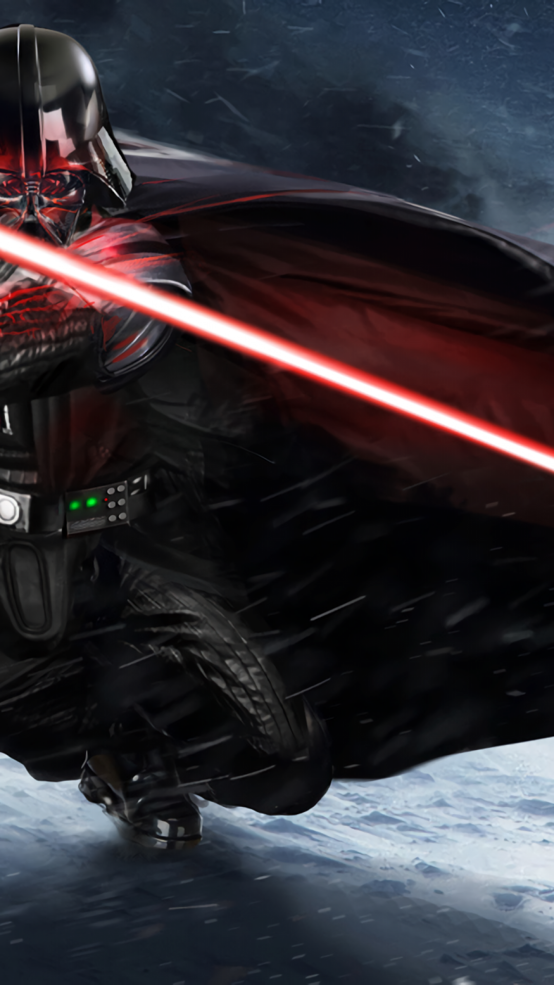 Darth Vader, Lightsaber, Star Wars, Artwork, Cape - Hd Wallpaper Star Wars Darth Vader - HD Wallpaper 