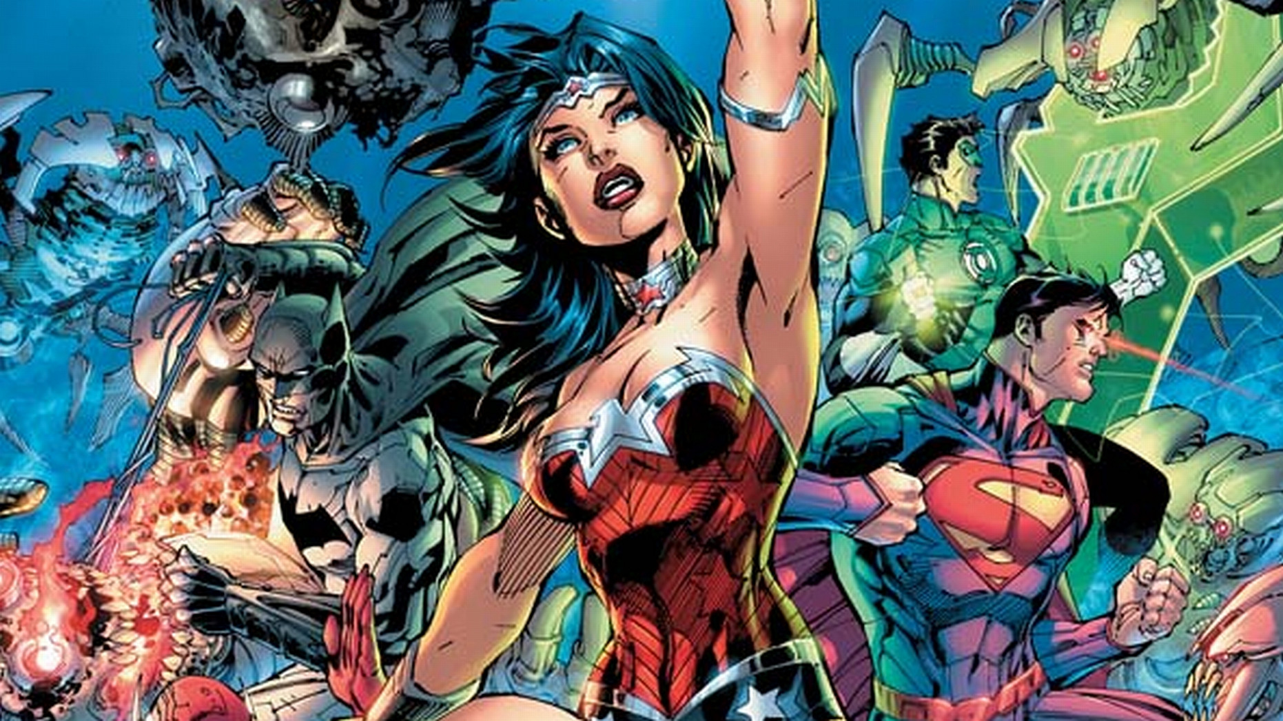 Dc Comics Full Hd Papel De Parede And Planos De Fundo - Wonder Woman Justice League Comic - HD Wallpaper 