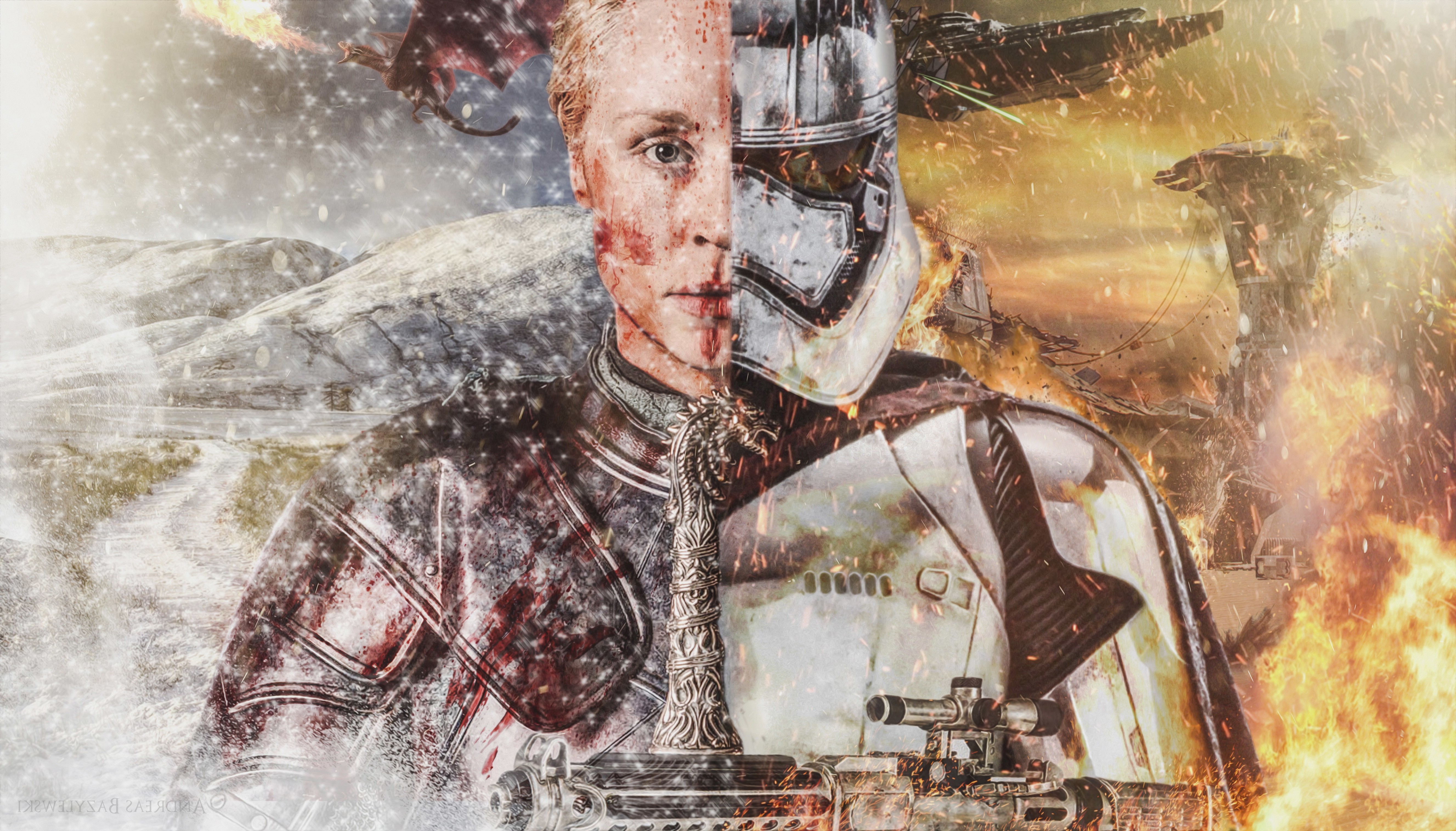 Captain Phasma Wallpaper Hd - HD Wallpaper 