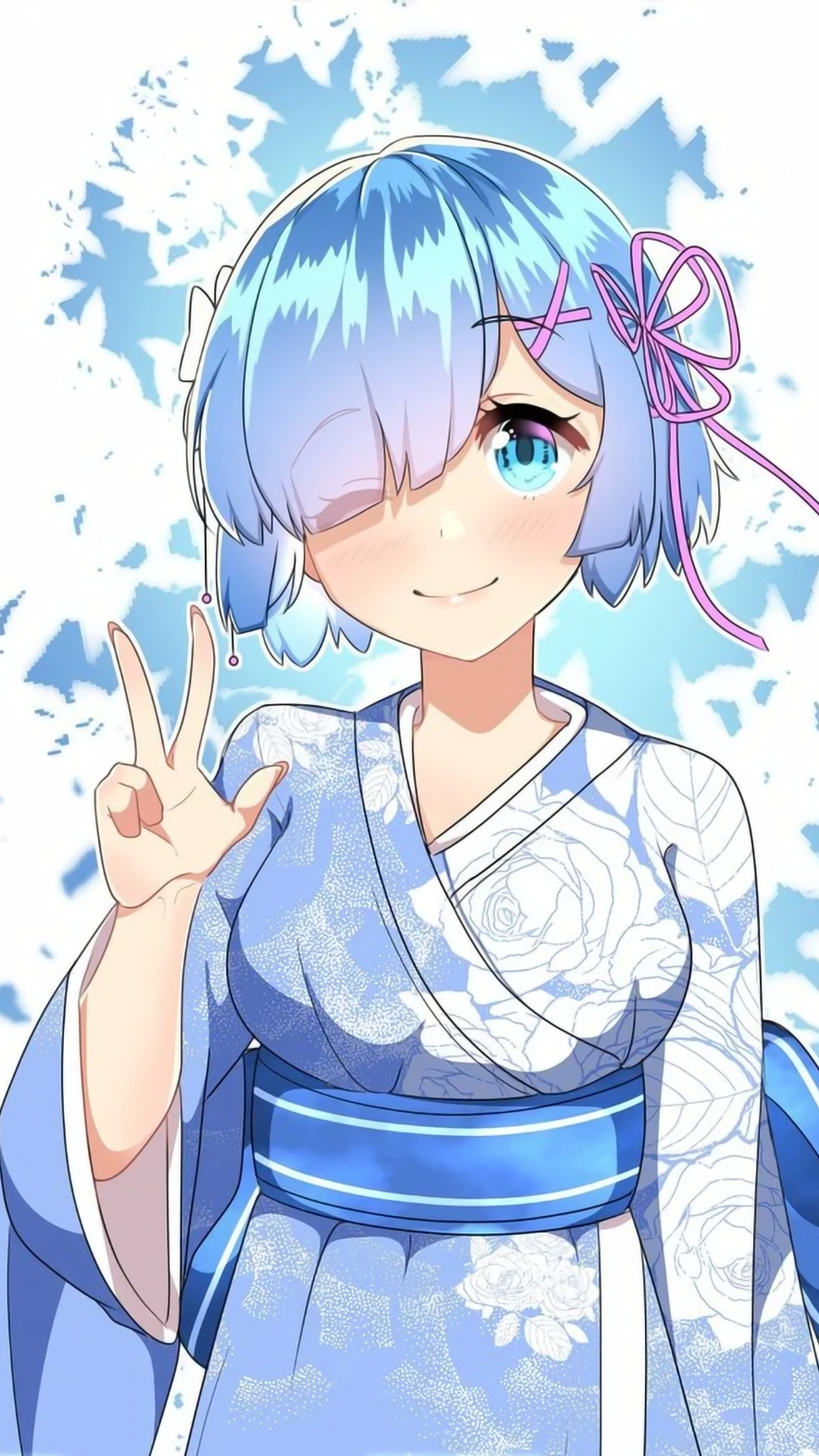 Rem Re Zero Yukata 2160x3840 Wallpaper Teahub Io