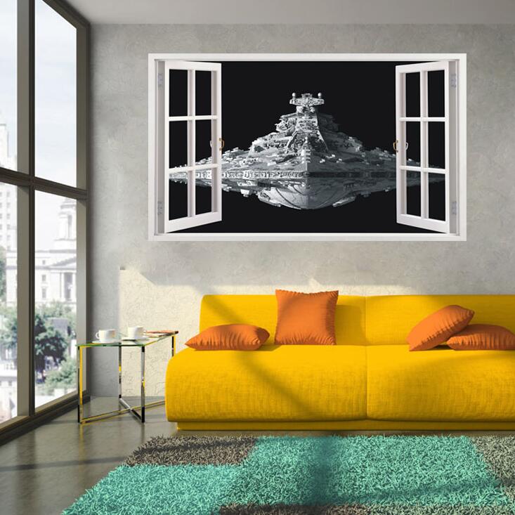 Star Wars Sticker Wall - HD Wallpaper 