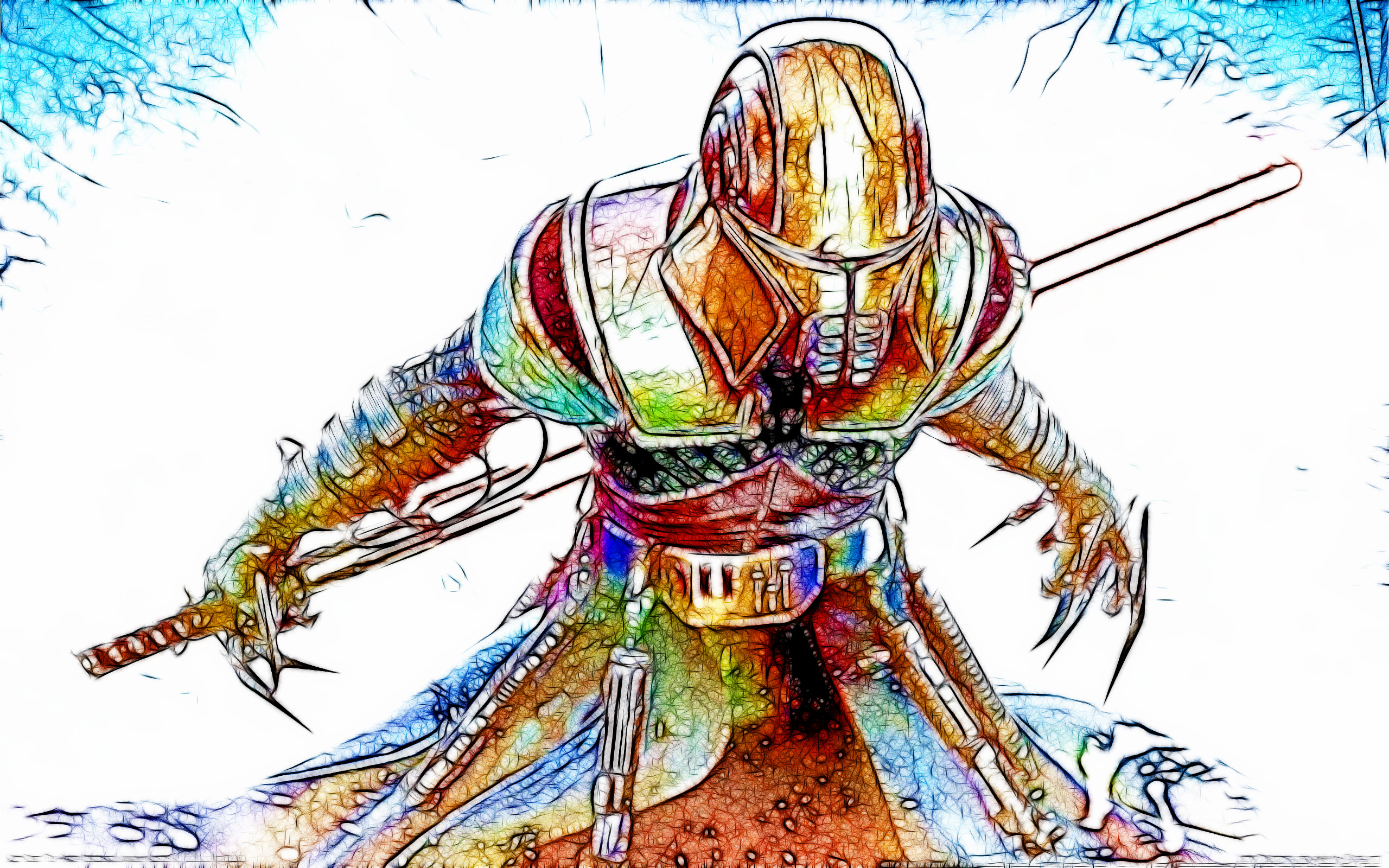 Colorful Star Wars Background - HD Wallpaper 