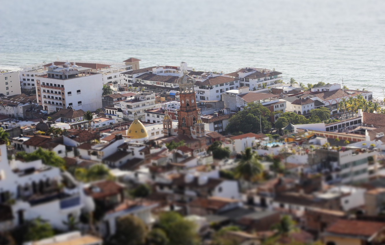 Photo Wallpaper Puerto Vallarta, Parish Of Guadalupe, - Urban Area - HD Wallpaper 