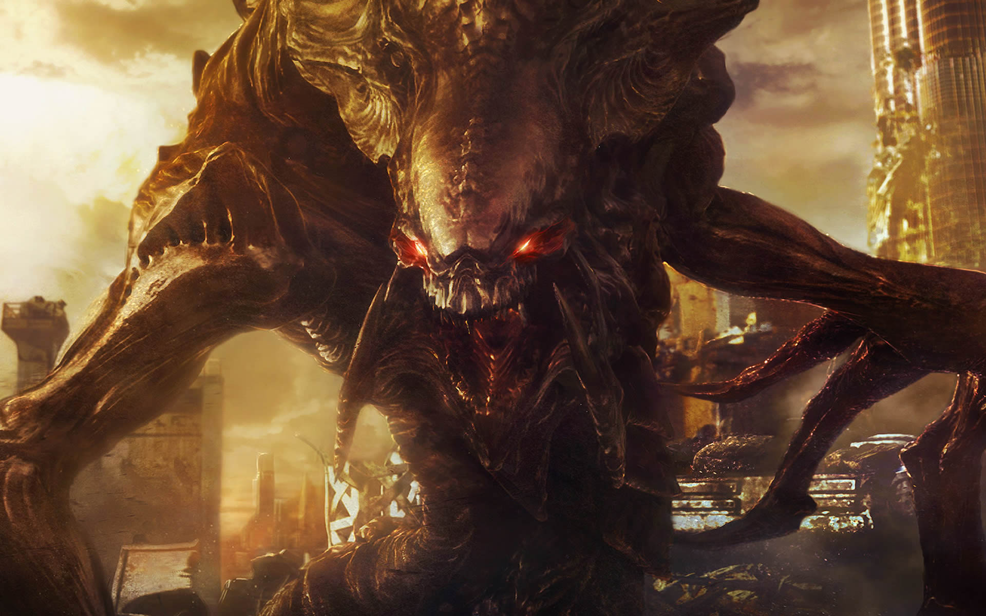 Zerg Roach Bursting From The Ground - Starcraft 2 Zerg Hydralisk - HD Wallpaper 