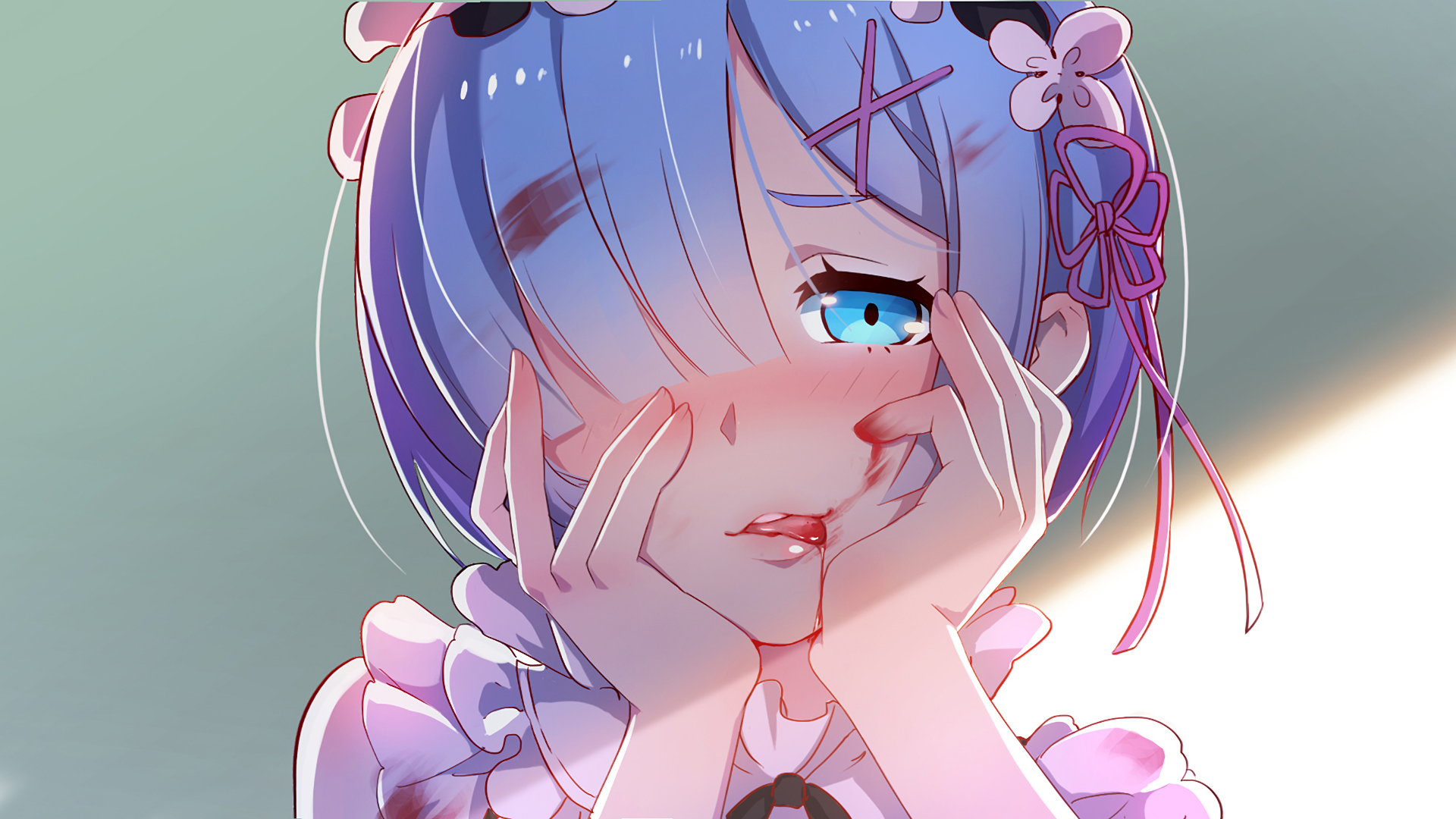 Rem Re Zero Yandere 19x1080 Wallpaper Teahub Io