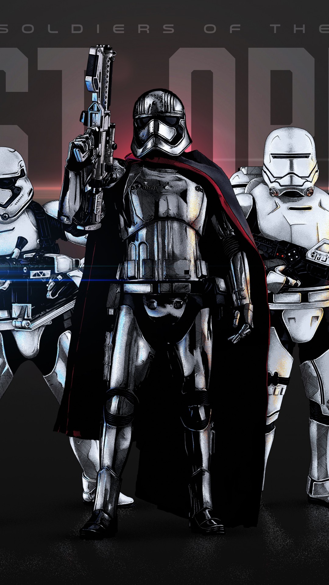 Captain Phasma And Stormtroopers - HD Wallpaper 