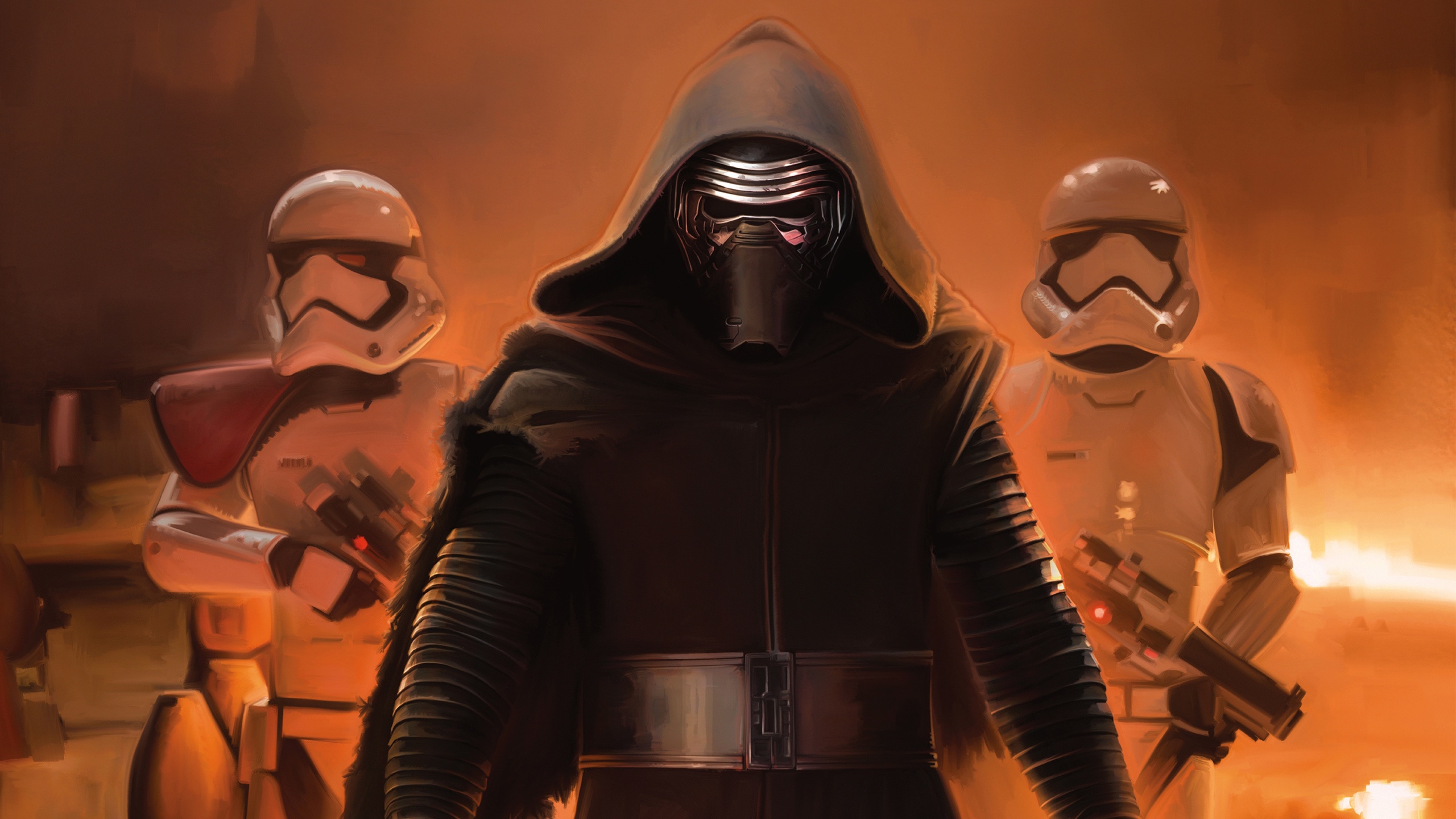 Star Wars The Force Awakens Kylo Ren - Kylo Ren Star Wars - HD Wallpaper 