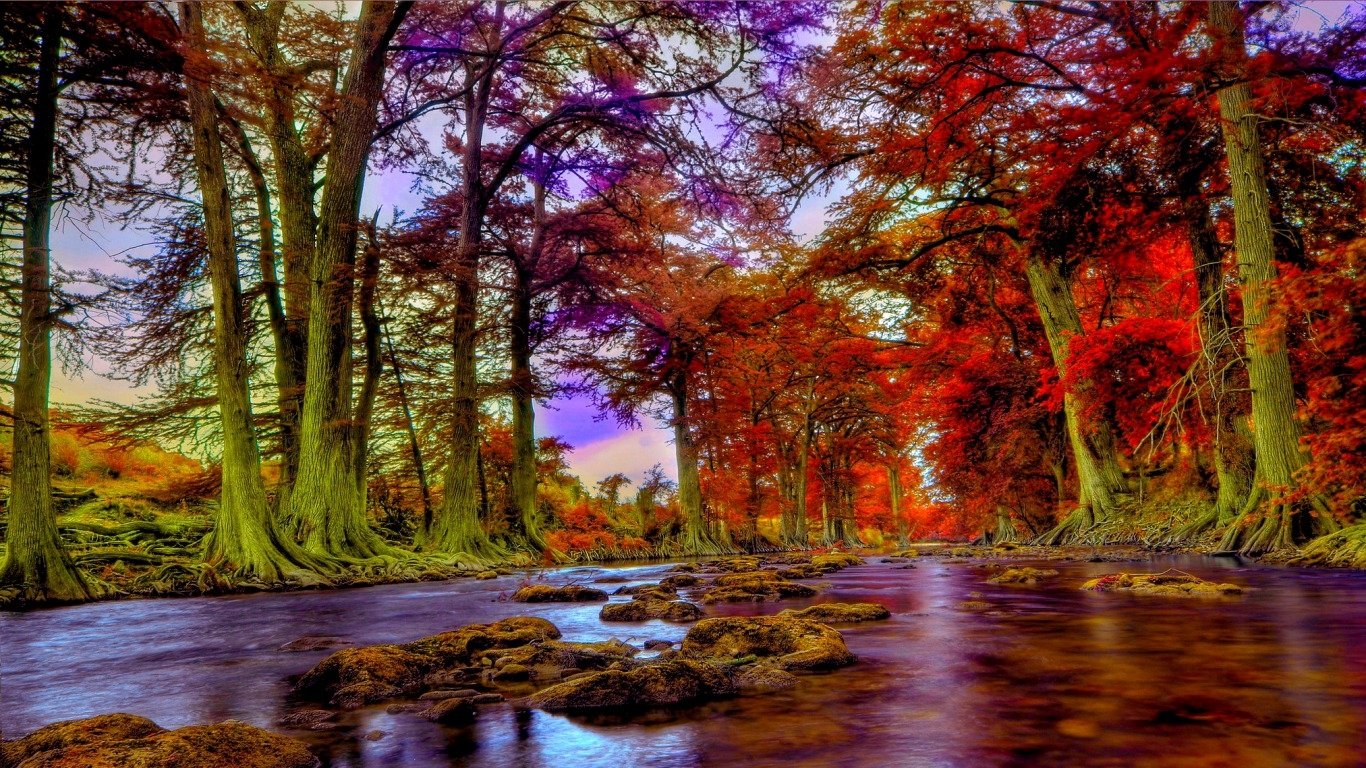 River And Hills Hd - HD Wallpaper 