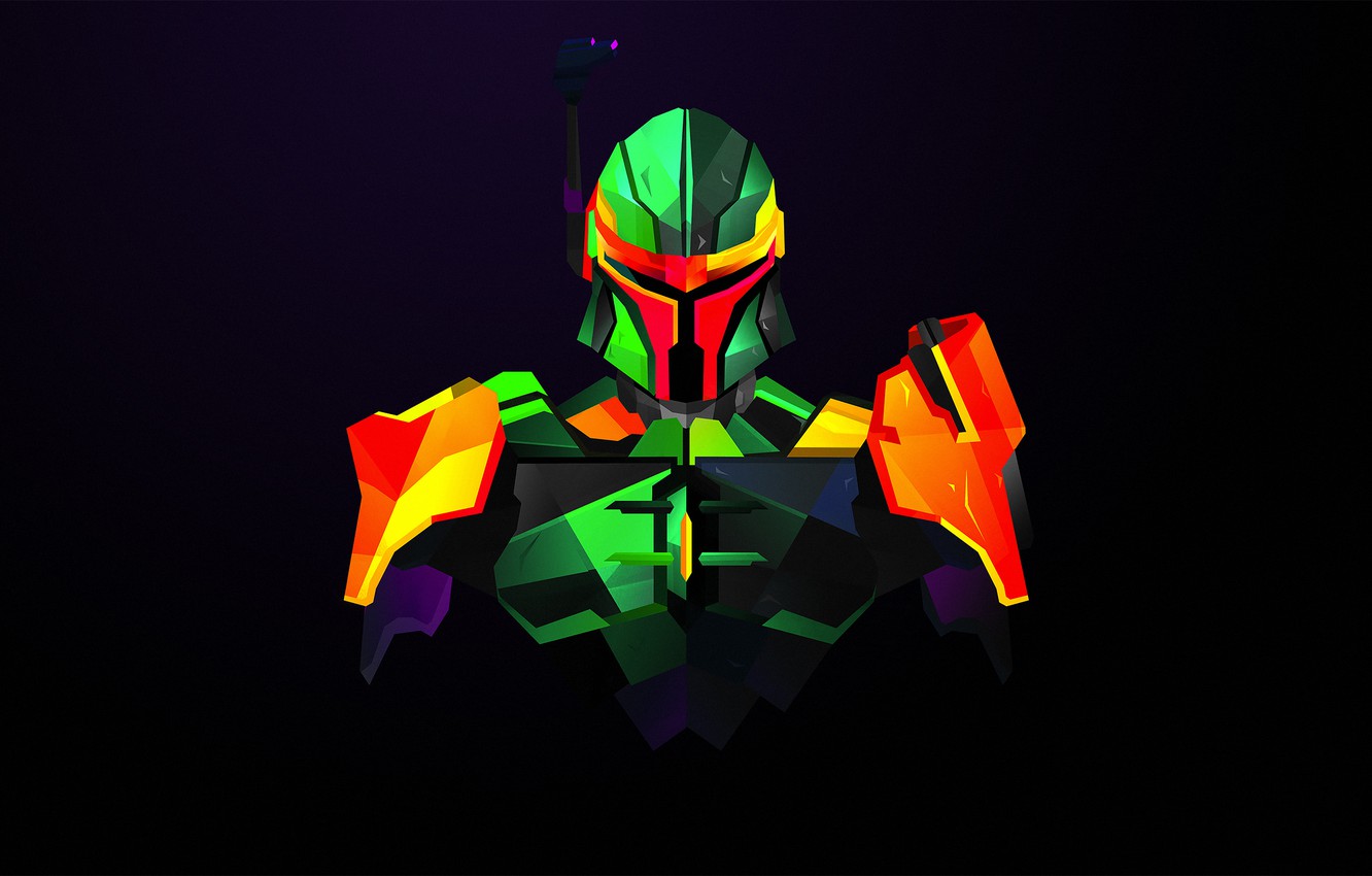 Photo Wallpaper Star Wars, Boba Fett, Boba Fett, Darkside - Justin Maller Background - HD Wallpaper 