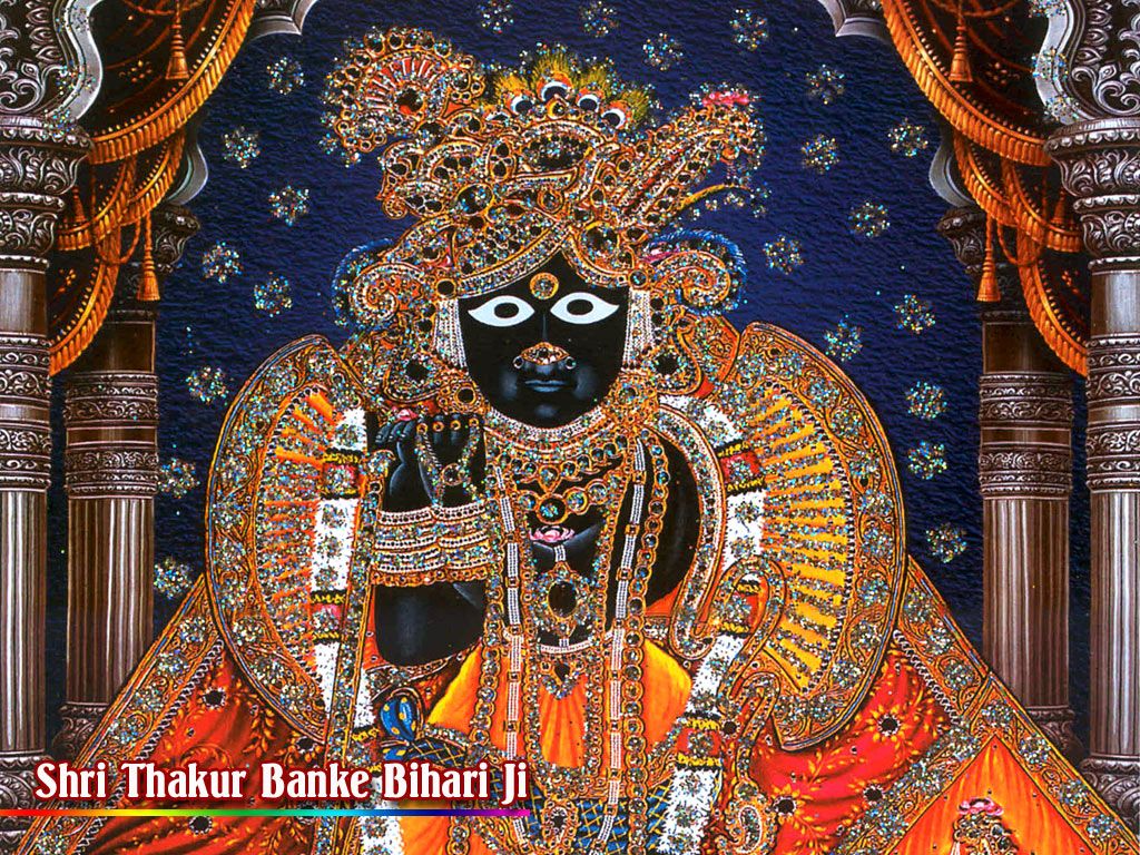 Banke Bihari Ji Ka Mandir - HD Wallpaper 