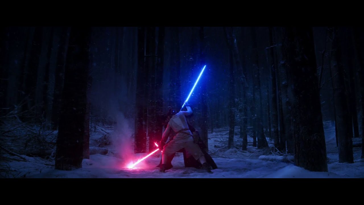 Star Wars Lightsaber Battle Art - HD Wallpaper 