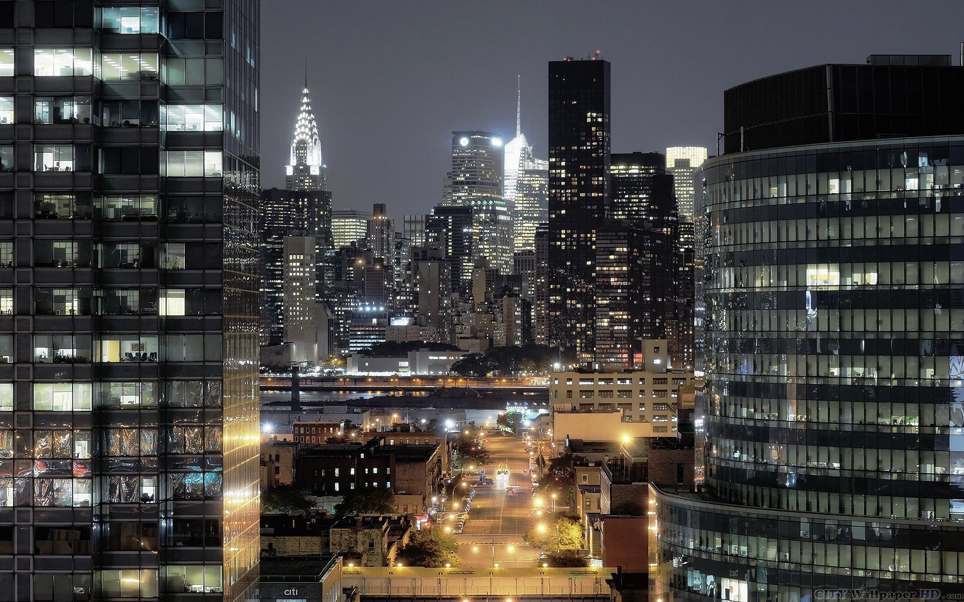 Elegant Night New York City - Long Island City - HD Wallpaper 