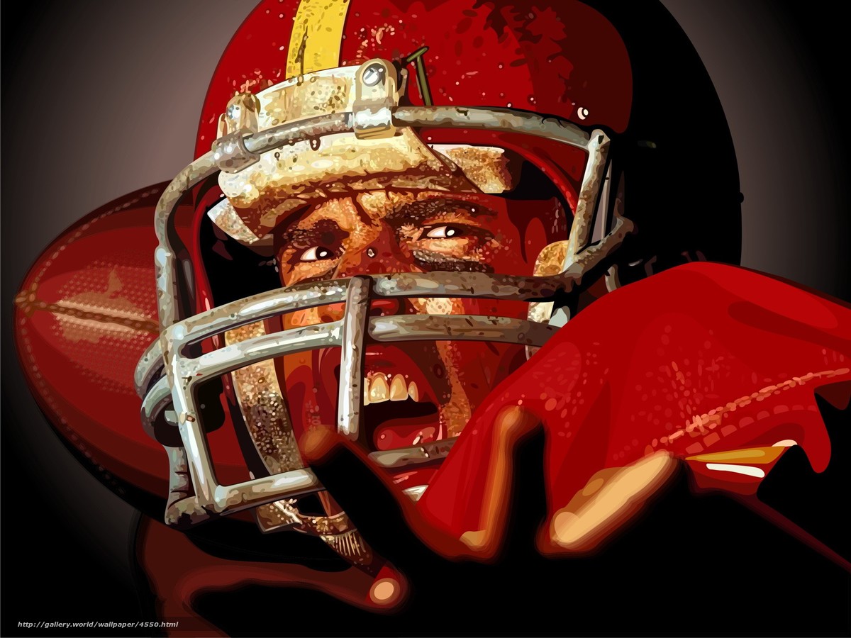 Baixar Wallpaper Capacete, Atleta, Futebol Americano, - American Football Player - HD Wallpaper 