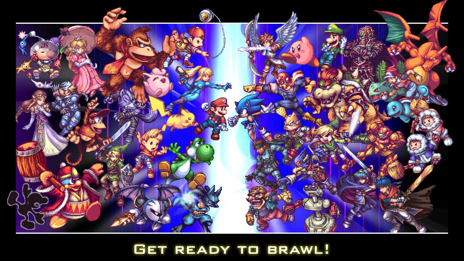 Super Smash Bros Brawl Pixel Art - HD Wallpaper 