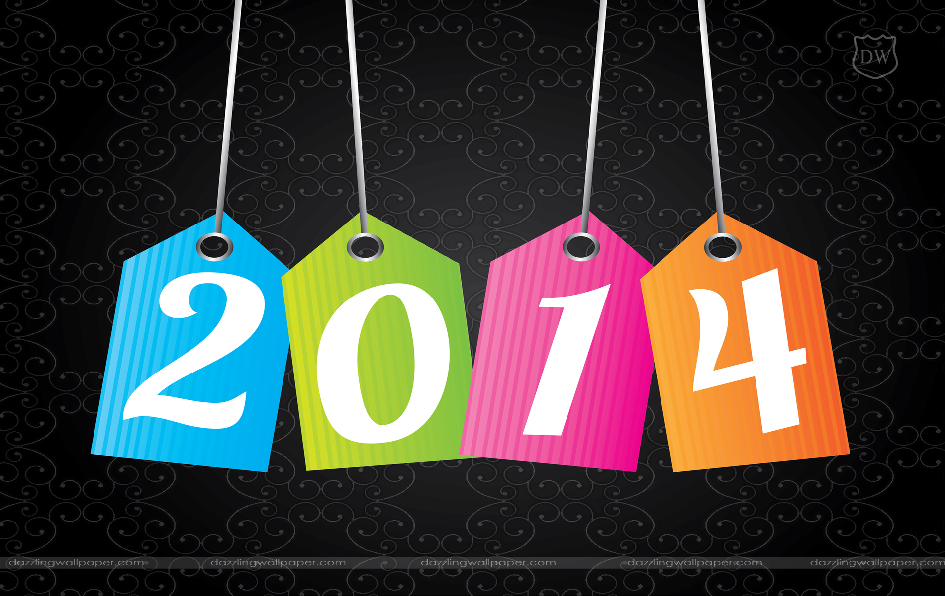 New Year Wallpaper 2014 Creative Vector - 2014 - HD Wallpaper 