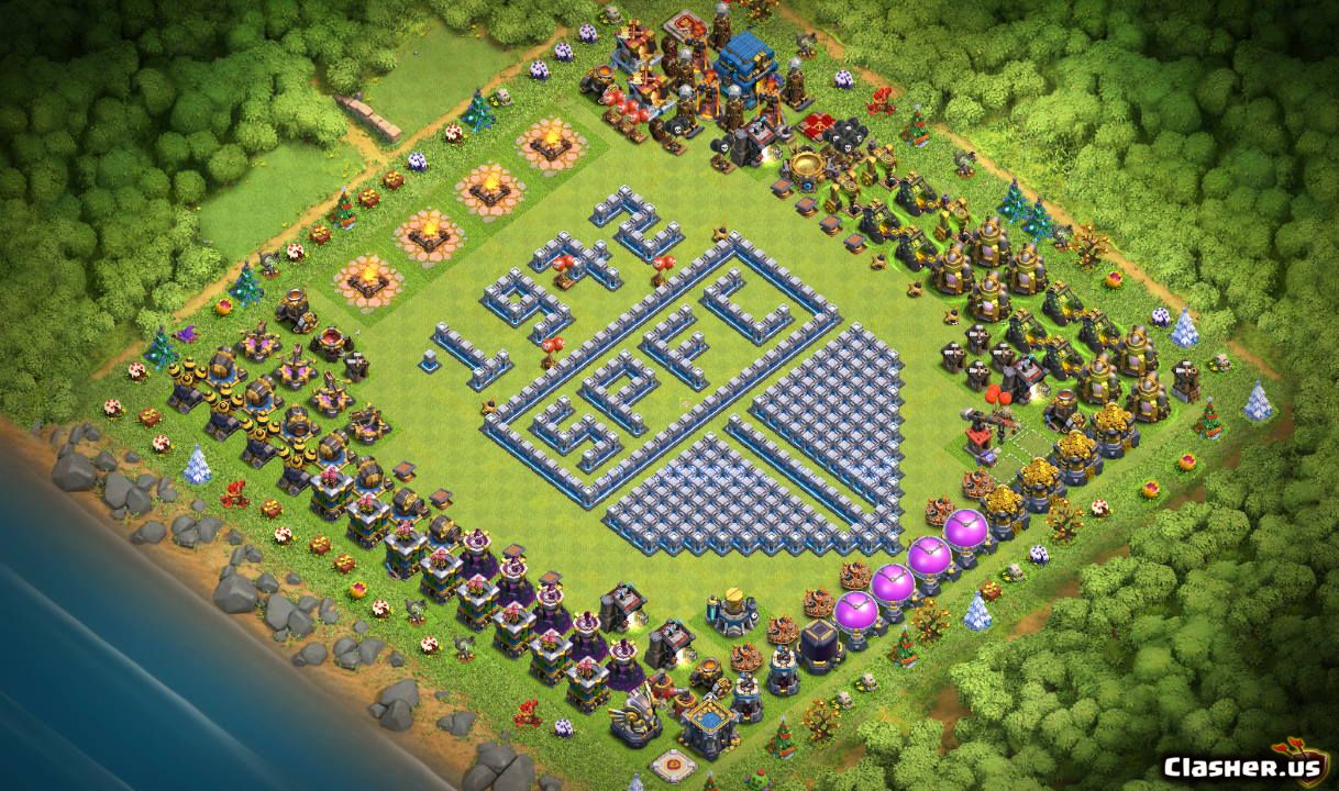 [town Hall 12] Th12 - Town Hall 11 Base Link - HD Wallpaper 