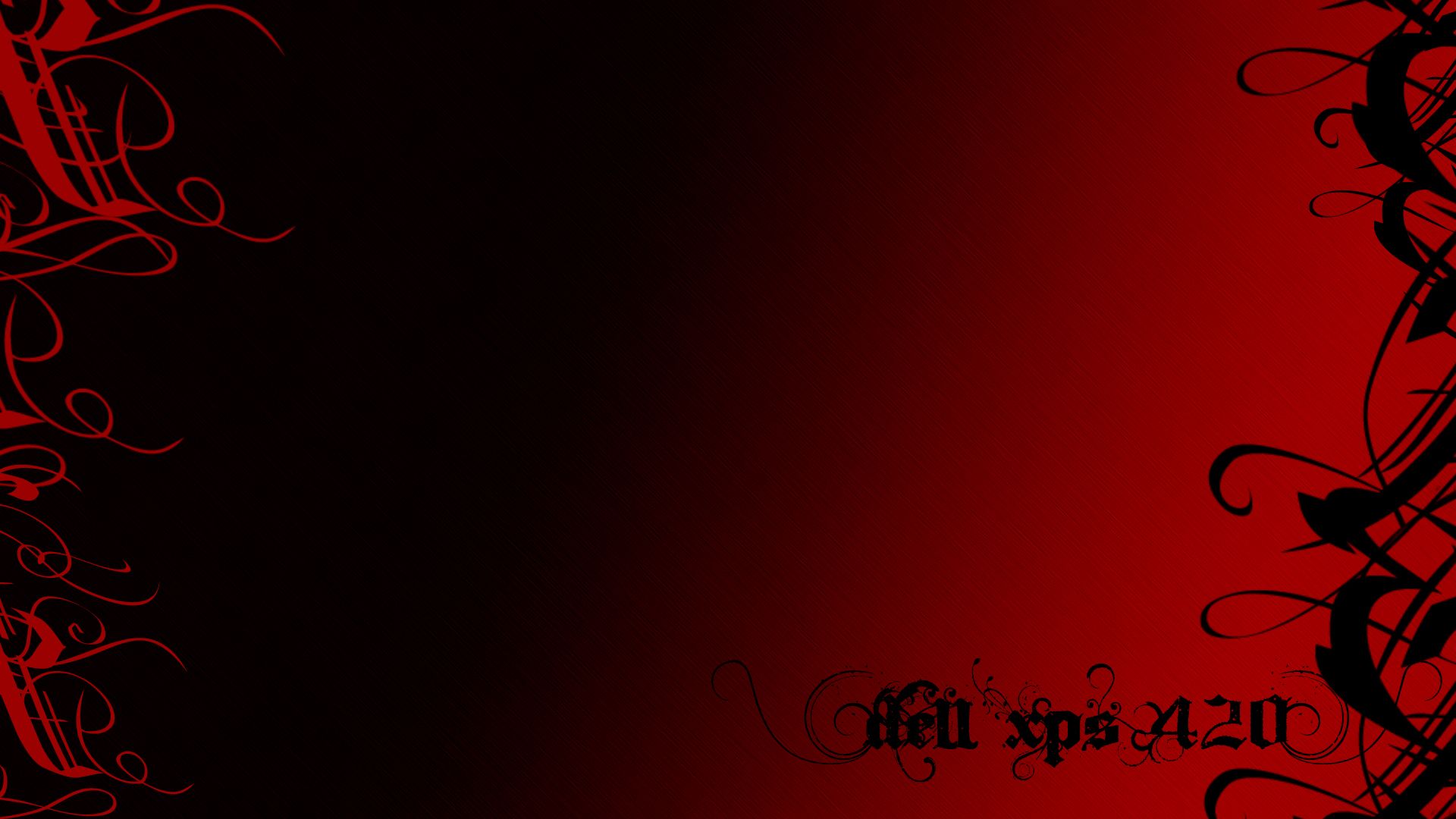 Dell Wallpaper Full Hd - Black And Red Dell - HD Wallpaper 