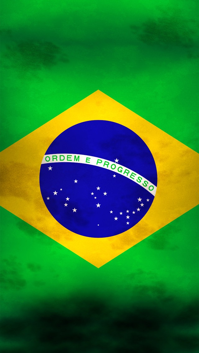 Как выглядит флаг бразилии фото Brasil Flag High Quality Wallpapers Gallery, Gds - 640x1136 Wallpaper - teahub.i