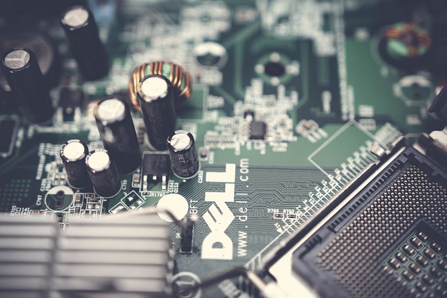 Close-up Photography Of Dell Motherboard, Blur, Blurry, - Motherboard - HD Wallpaper 