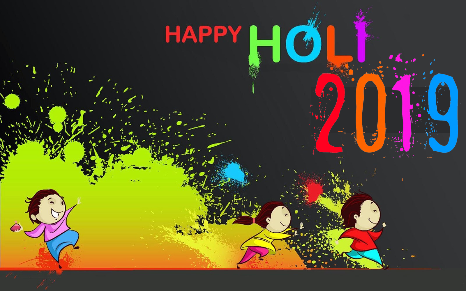 Happy Holi Radha Krishna Image - Happy Holi Wallpaper Download - HD Wallpaper 