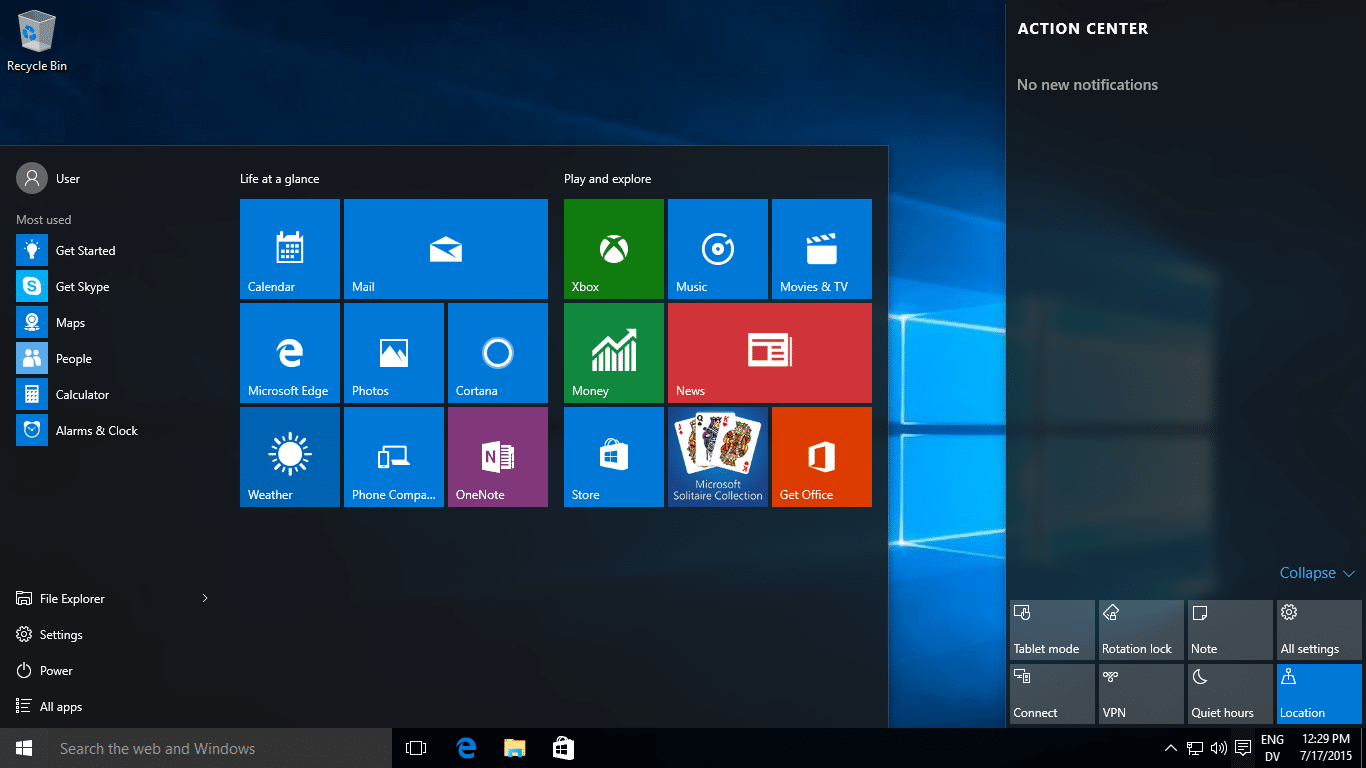 Windows 10 - Windows 10 Main Page - HD Wallpaper 
