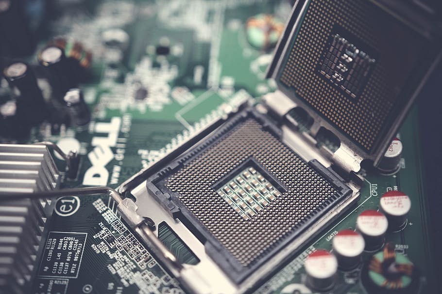 Dell Motherboard And Central Processing Unit, Blur, - Introduction To Hardware - HD Wallpaper 