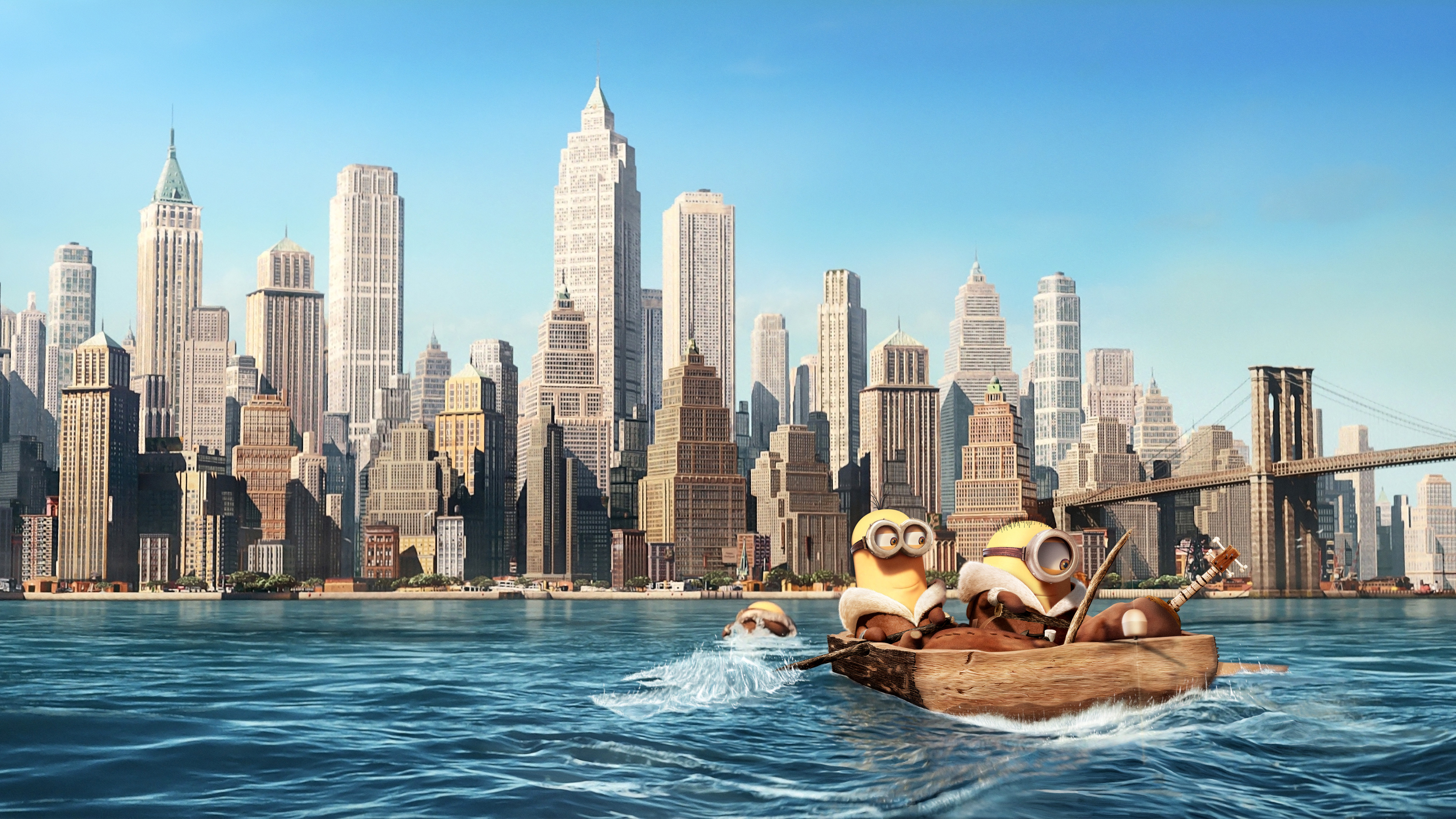 Minion In The City - HD Wallpaper 