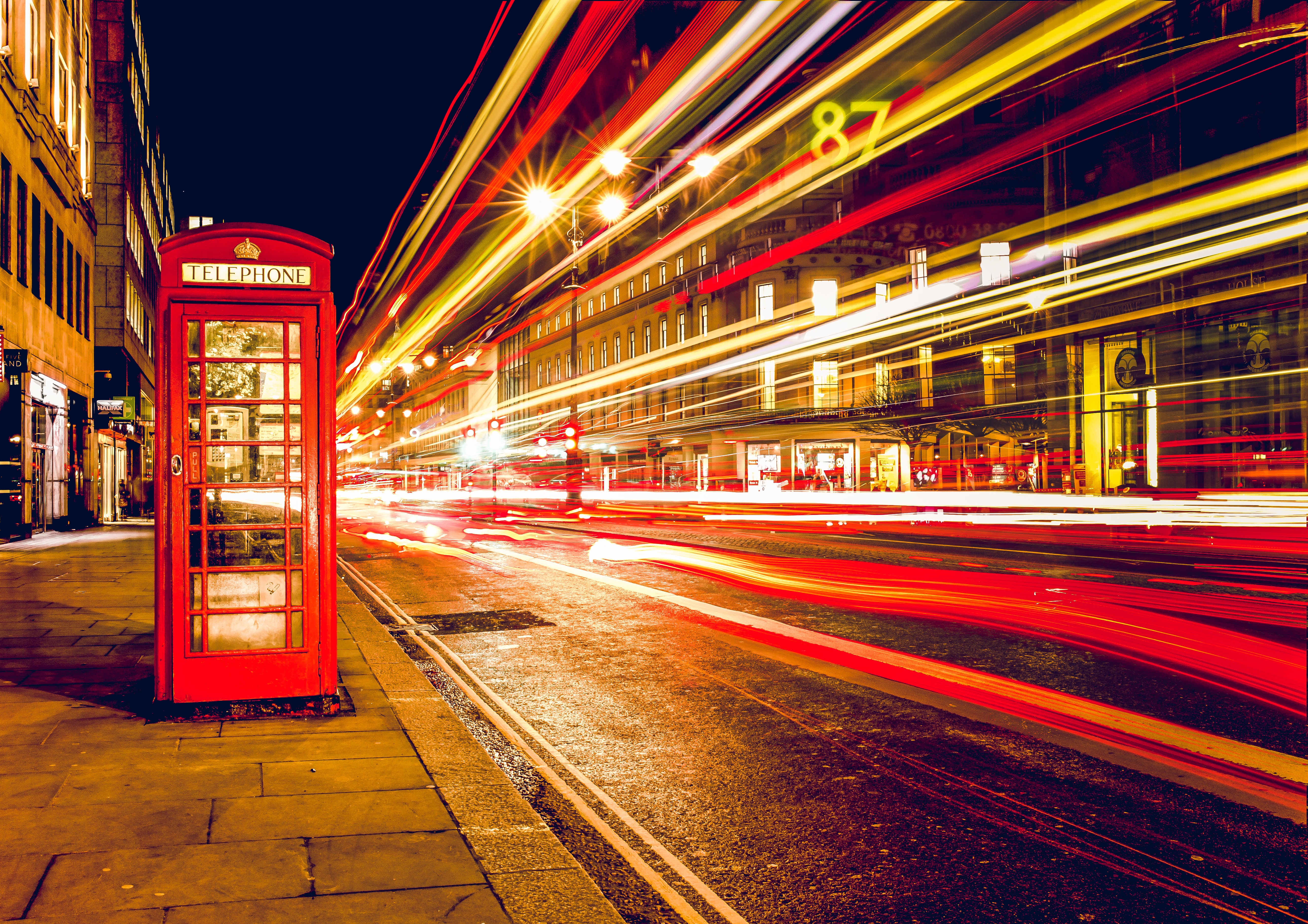 London Streets At Night - HD Wallpaper 