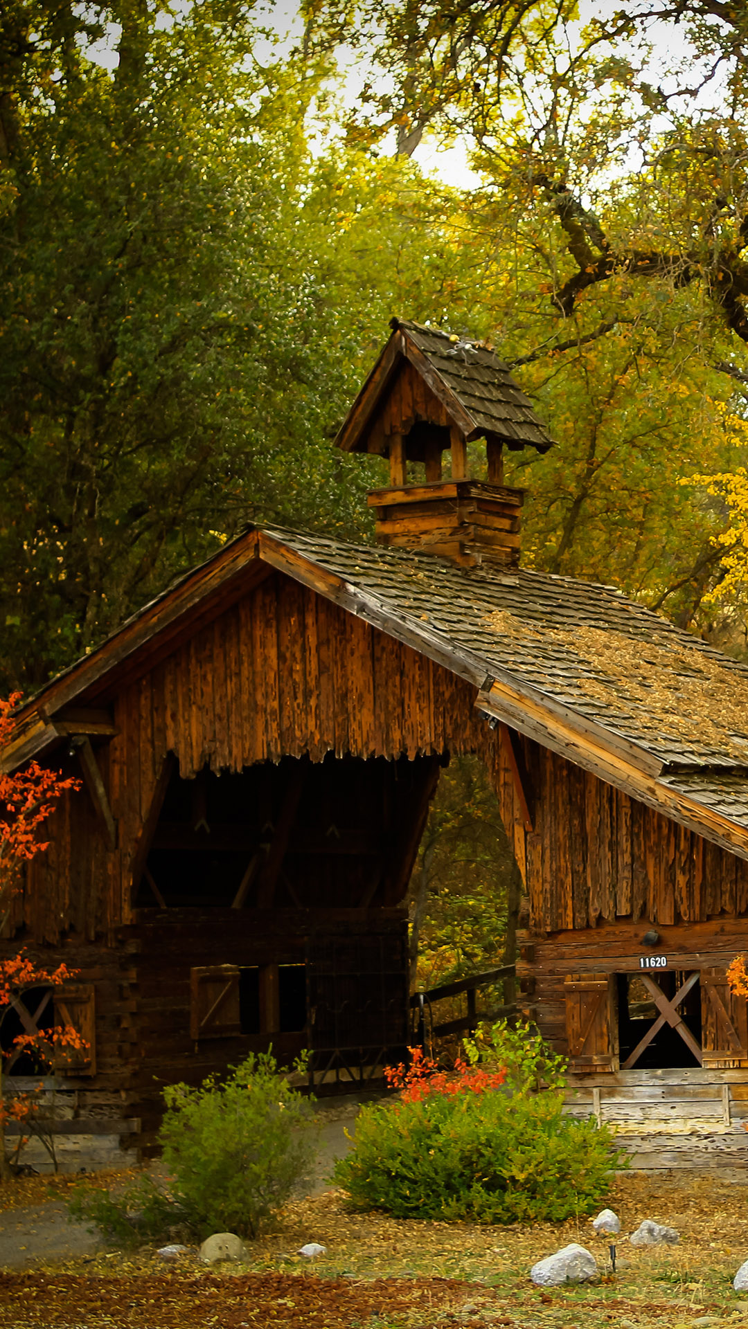 Covered Bridges In Fall - HD Wallpaper 