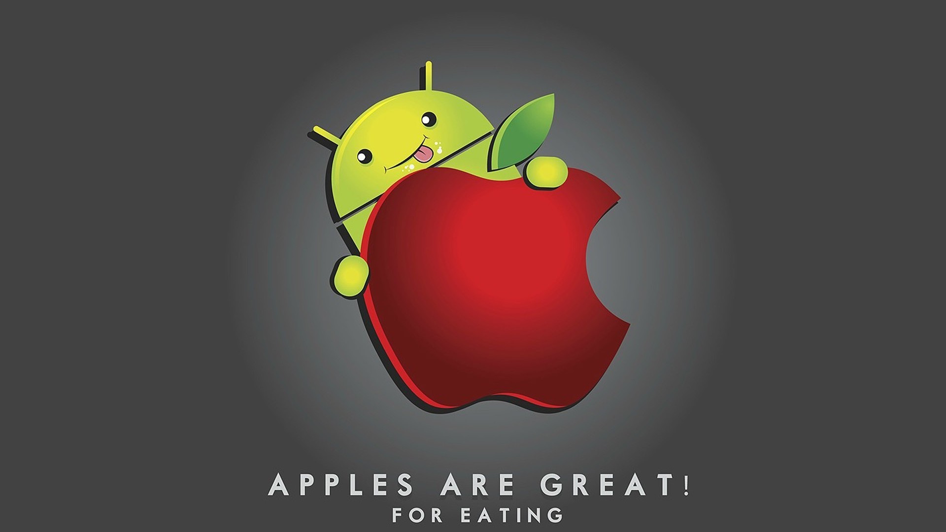 Download Funny Hd Wallpaper In Laptop And Desktop 
 - Apples Are Great For Eating - HD Wallpaper 