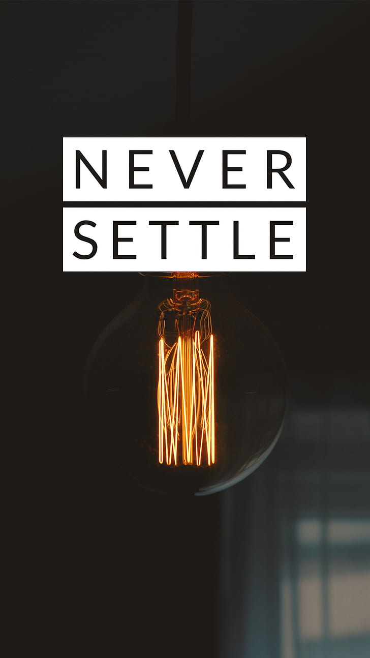 Black Background, Minimalism, Never Settle, Oneplus, - Dark Background One Plus - HD Wallpaper 