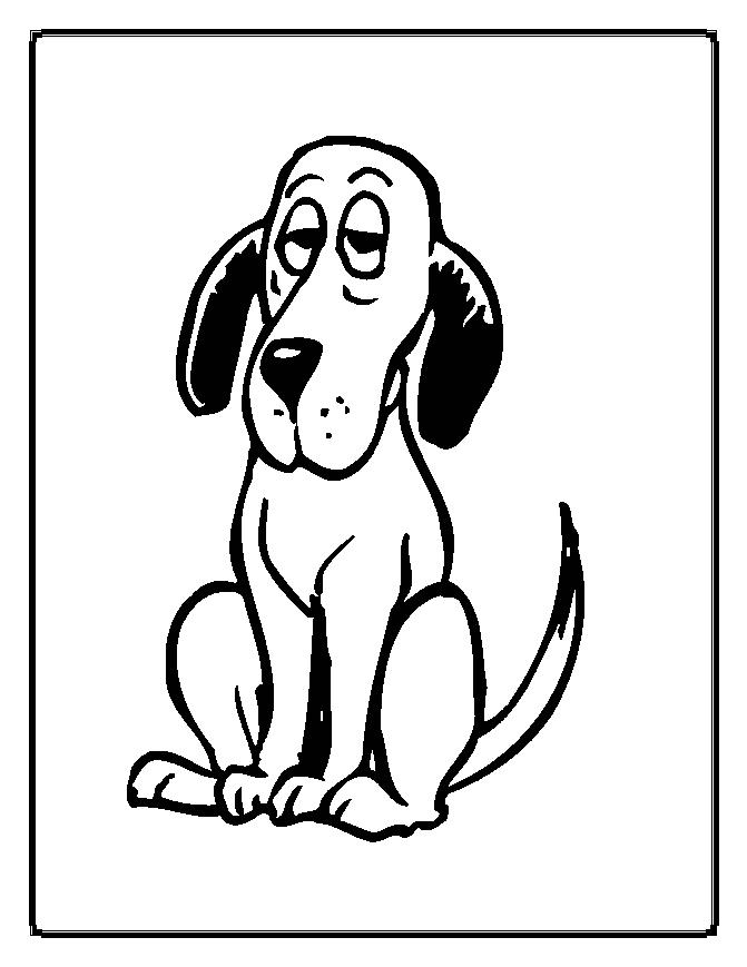 Cartoon Dog Coloring Pages - Dog Coloring Pages For Kids - HD Wallpaper 