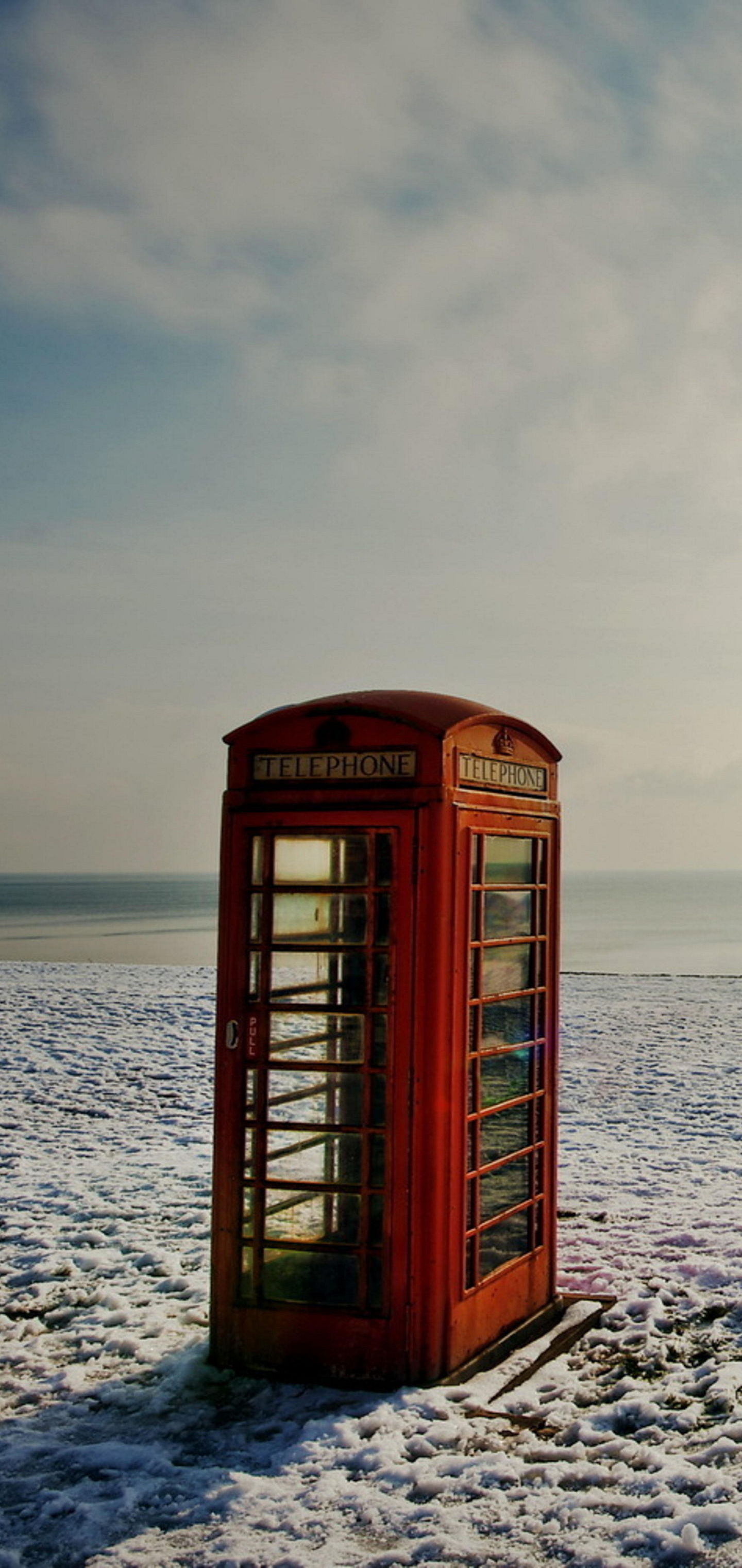 Hd Wallpaper For Mobile Phone 508 - Winter Beach - HD Wallpaper 