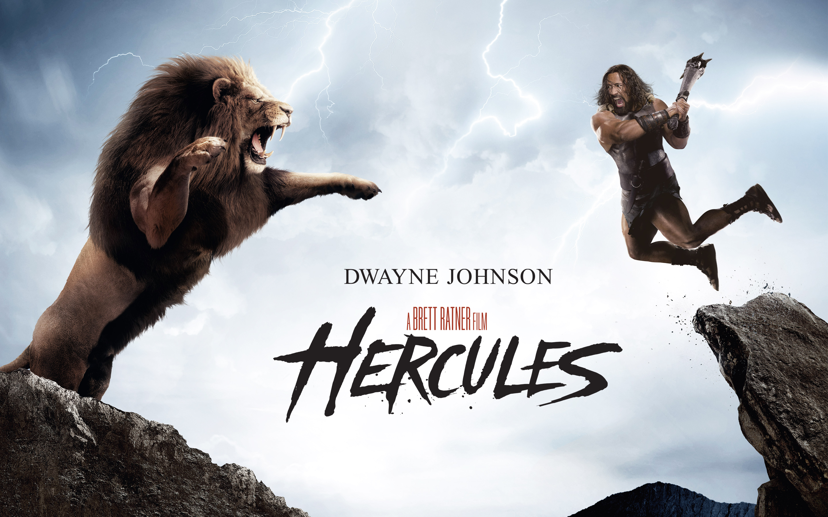 Rock Hercules Vs Lion - HD Wallpaper 