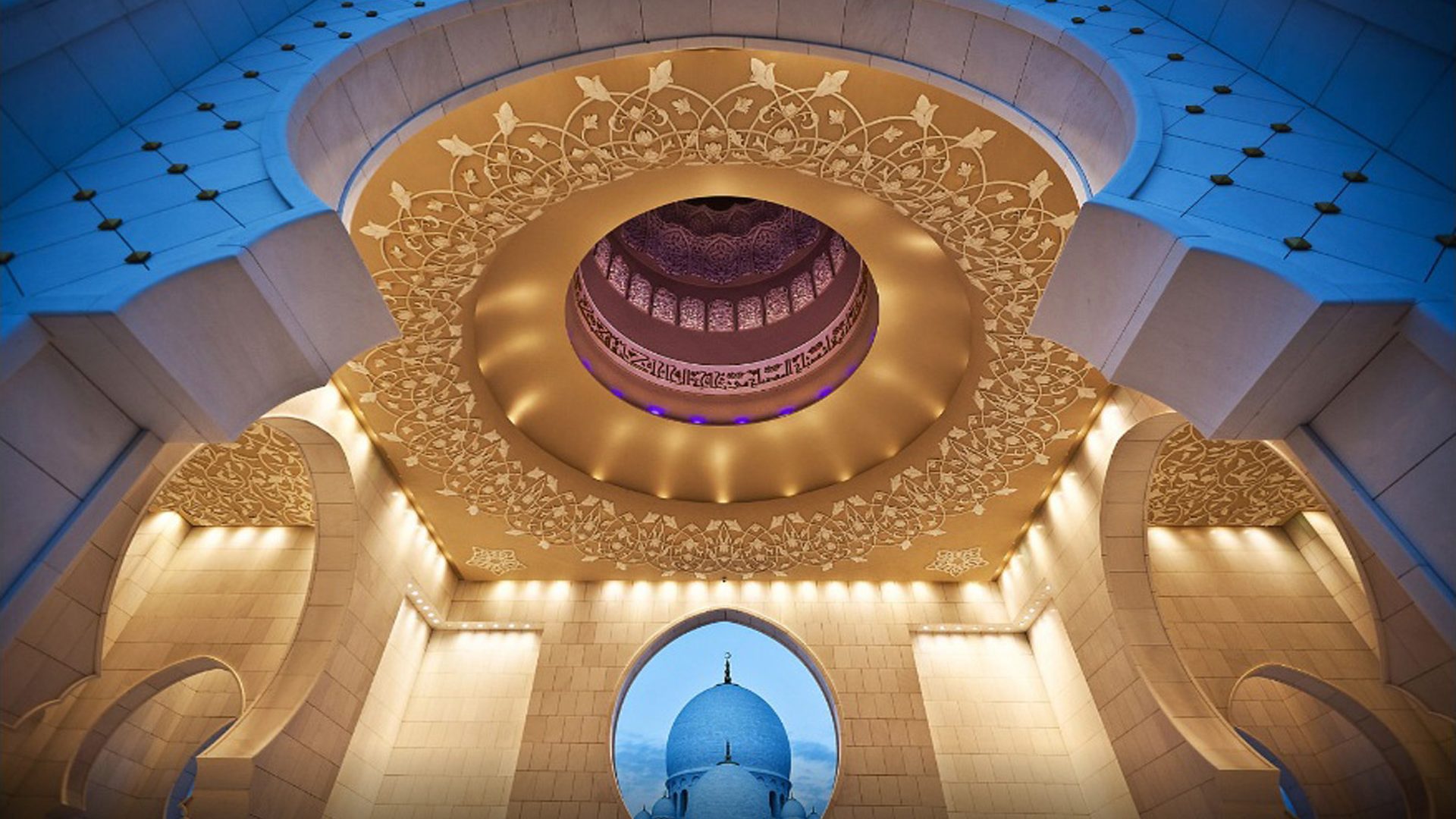 Sheikh Zayed Grand Mosque Dome - HD Wallpaper 