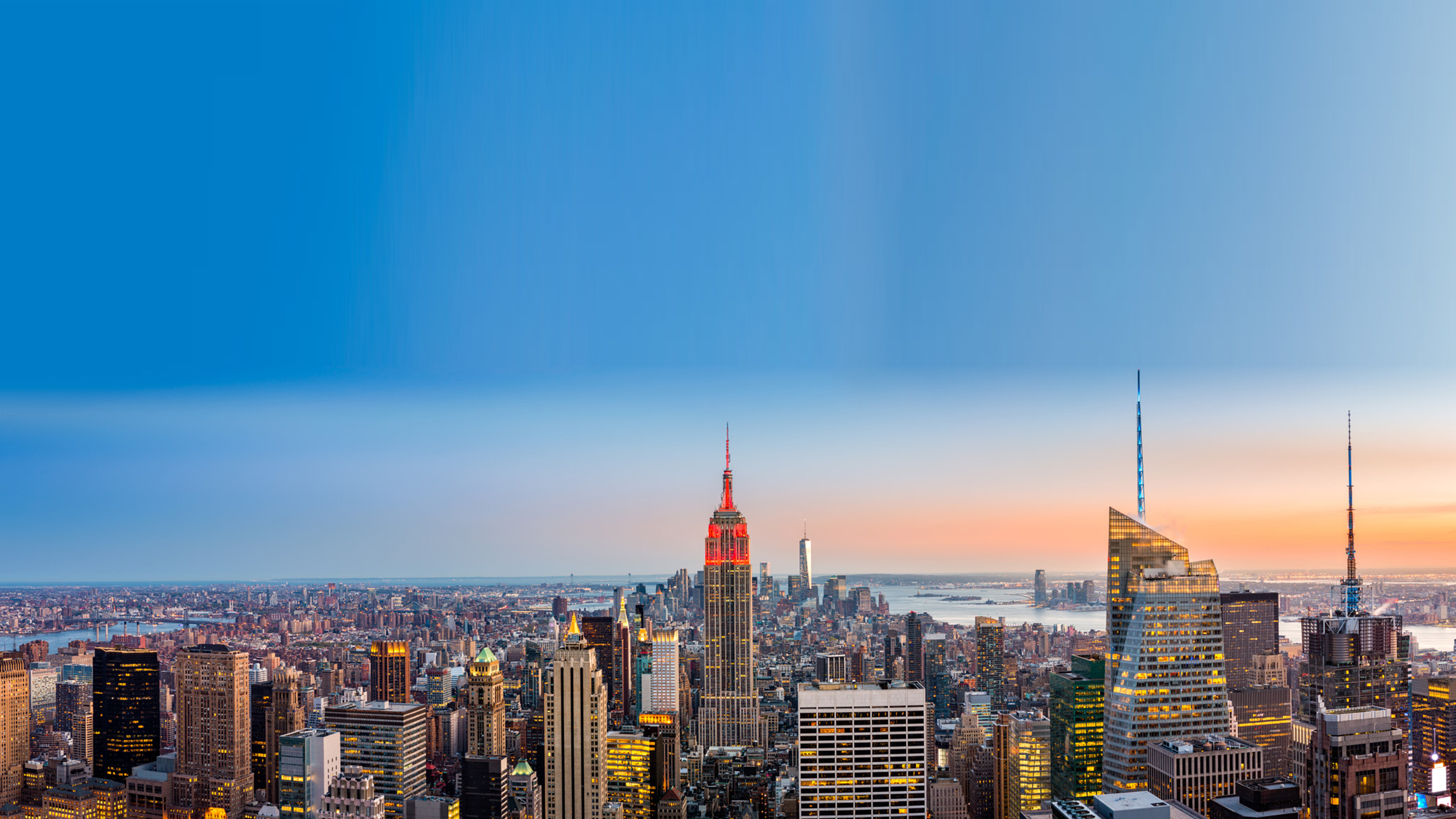 New York Skyline Holiday Card - HD Wallpaper 