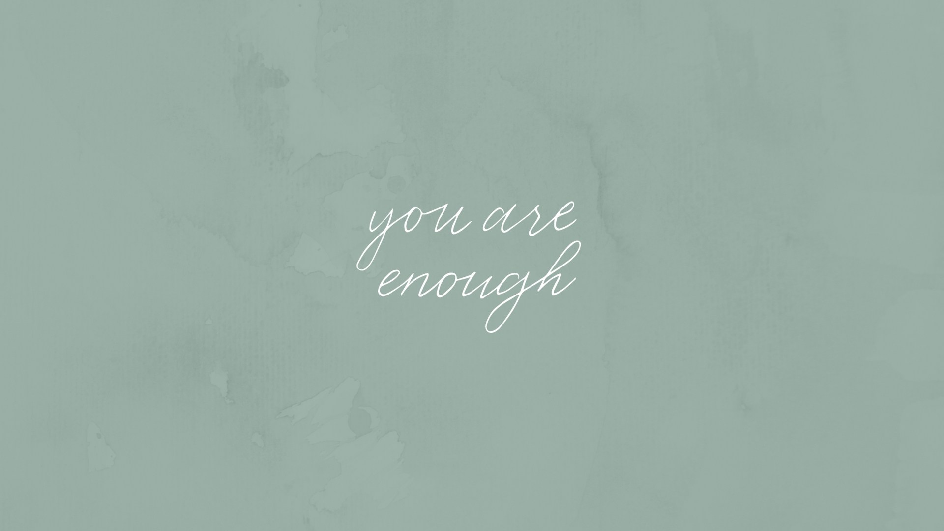 You Are Enough - Calligraphy - HD Wallpaper 