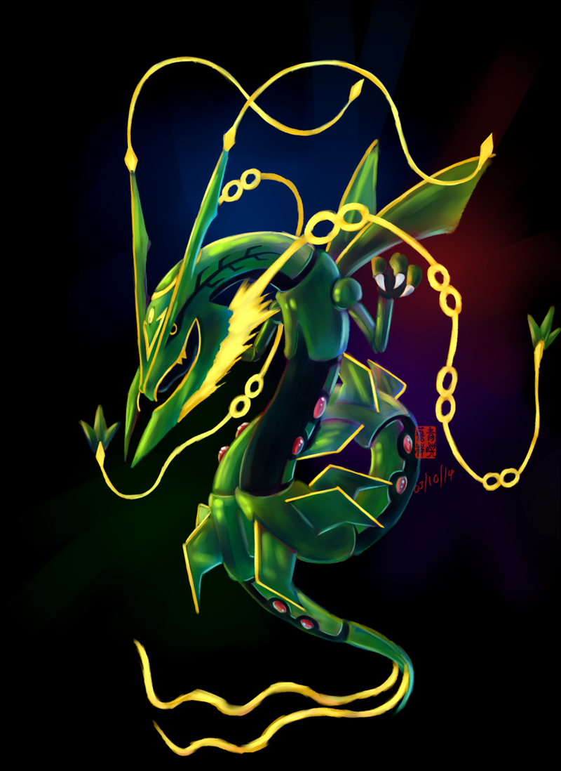 Mega Rayquaza Background Phone - HD Wallpaper 