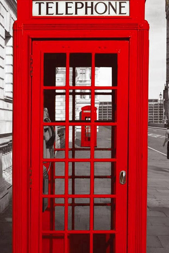 England Street Telephone Station Iphone 4s Wallpaper - England Wallpaper Iphone - HD Wallpaper 