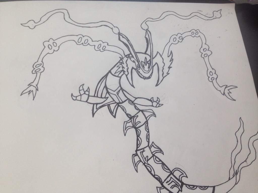User Uploaded Image - Pokemon Mega Rayquaza Drawing - HD Wallpaper 