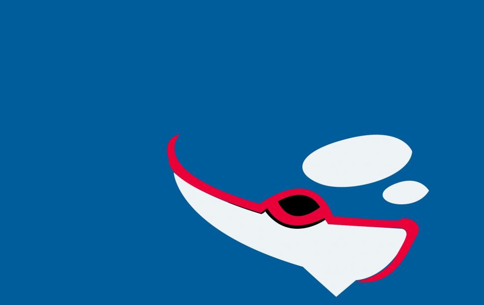 Kyogre, Minimalism, Blue Background Wallpaper,kyogre - Wallpaper - HD Wallpaper 