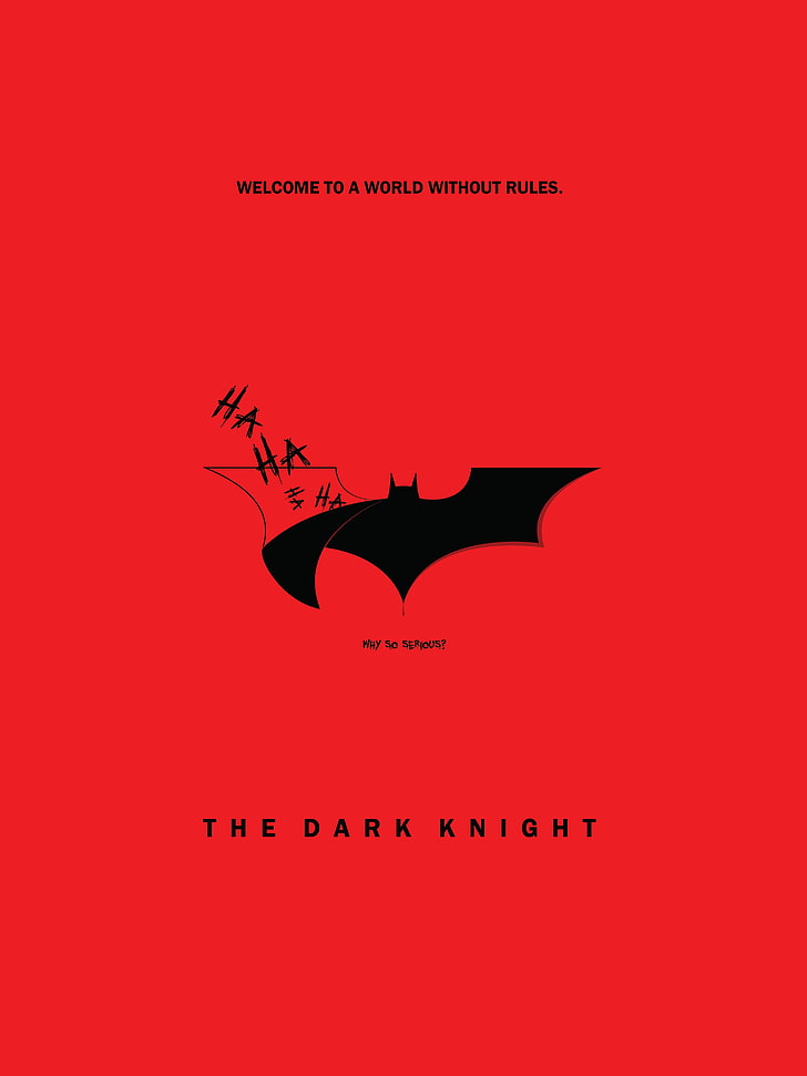 The Dark Knight, Red, Minimal, Why So Serious, Hd Wallpaper - Joker Desktop Wallpaper Why So Serious - HD Wallpaper 