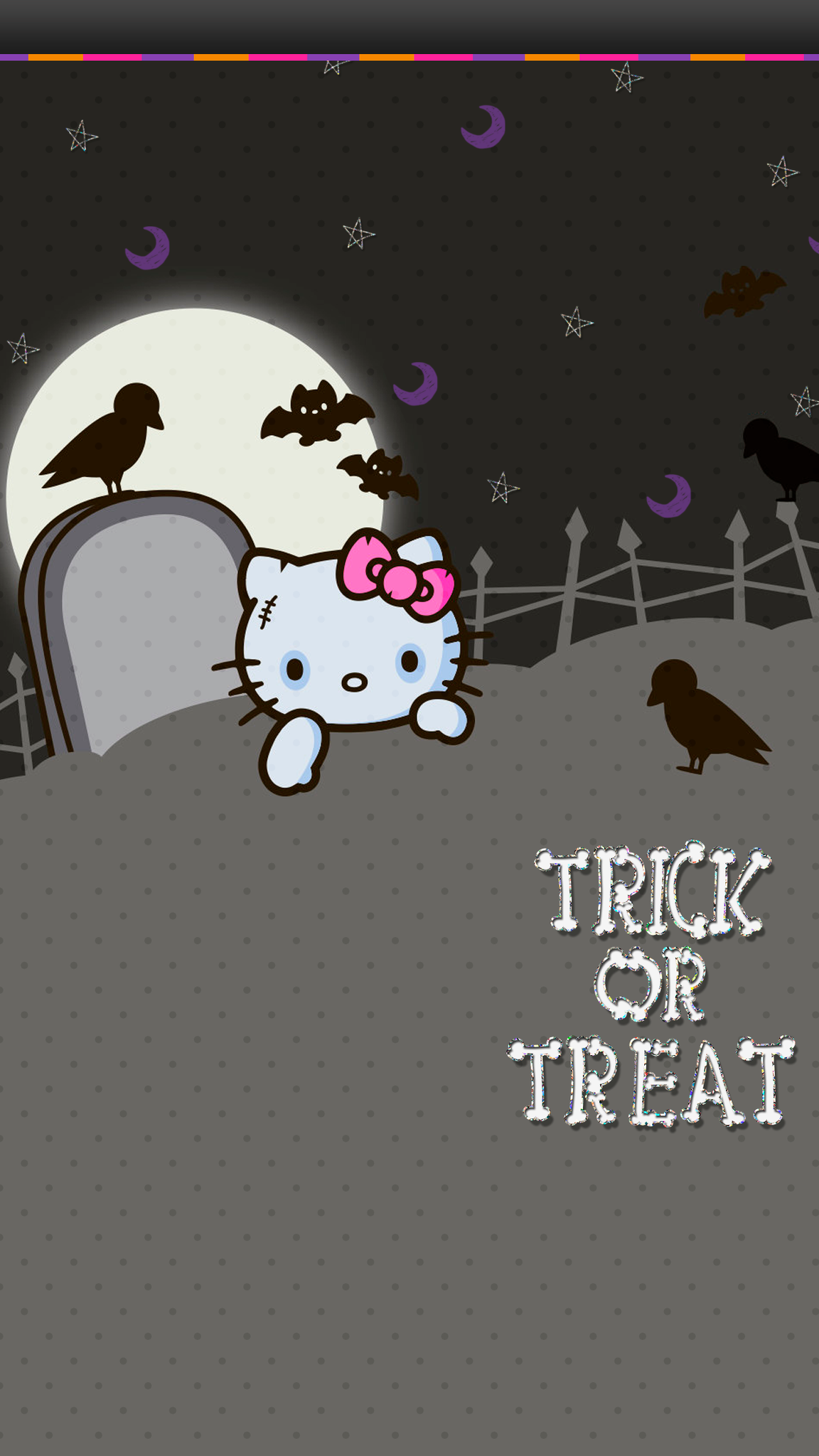 Hello Kitty Halloween Background - HD Wallpaper 