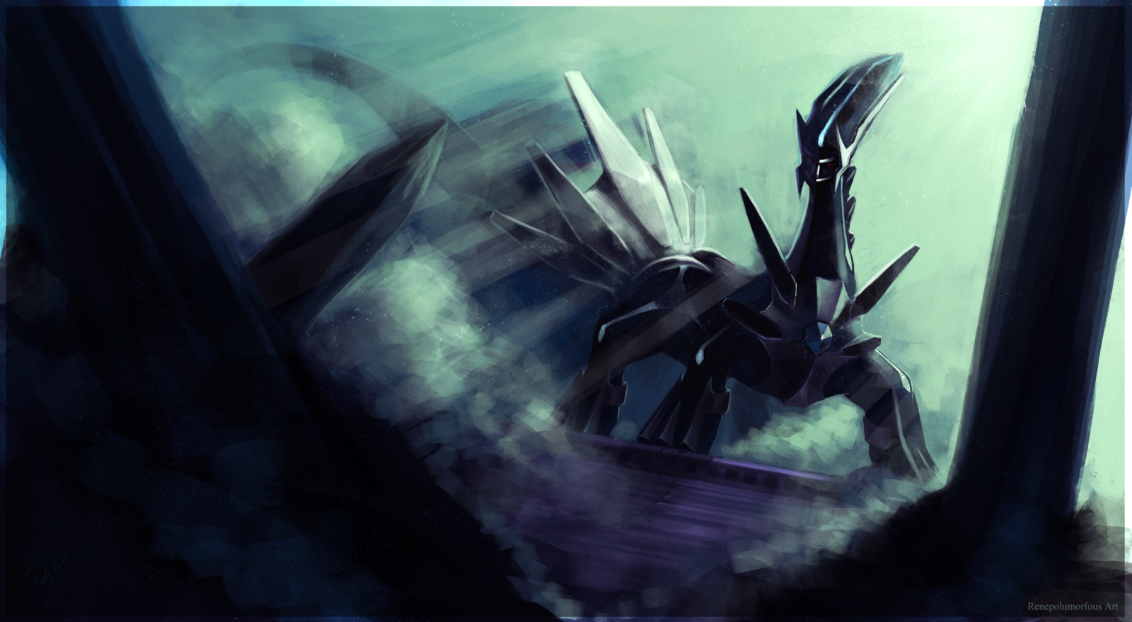 Pokemon Fan Art Dialga - HD Wallpaper 