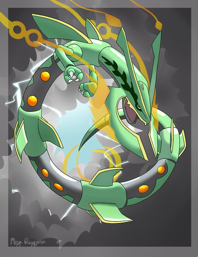 Mega Rayquaza Poster - HD Wallpaper 
